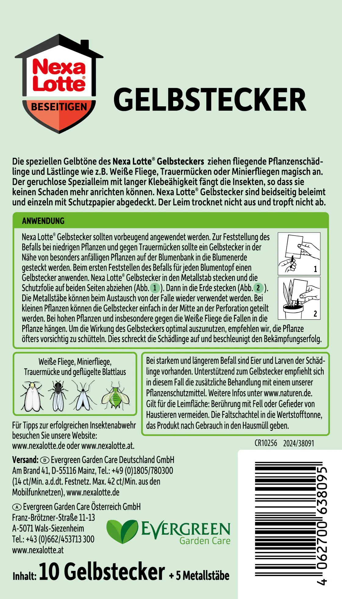 Nexa Lotte Gelbstecker für Topfpflanzen 10 Stück