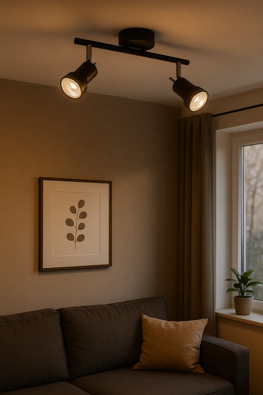 Primaster Deckenstrahler 2er LED Spot New York GU10 8 x 30 x 12 cm schwarz 