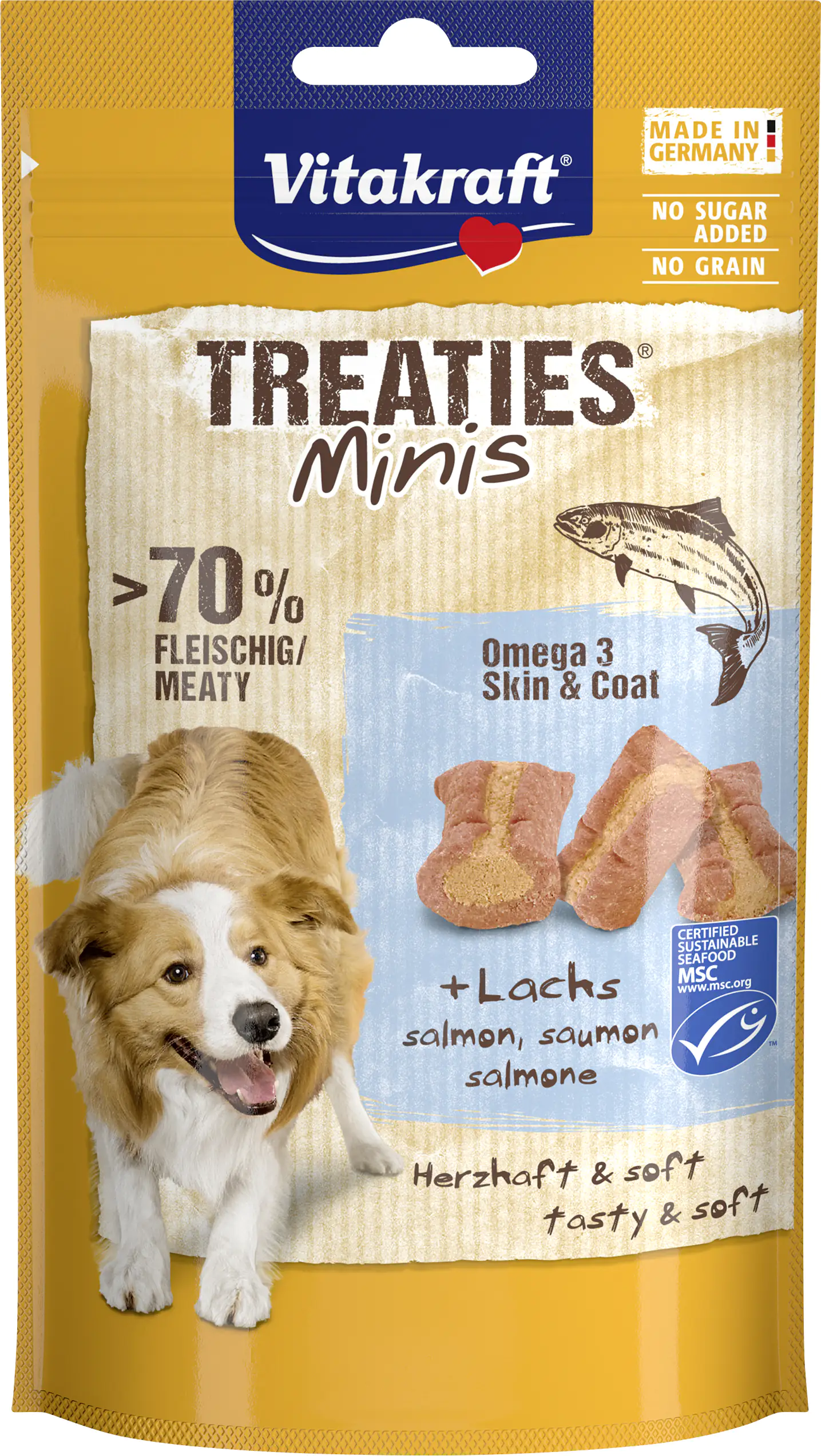 Vitakraft Treaties® Minis Lachs & Omega3 MSC 48 g Vitakraft Treaties® Minis Lachs & Omega3 MSC 48 g