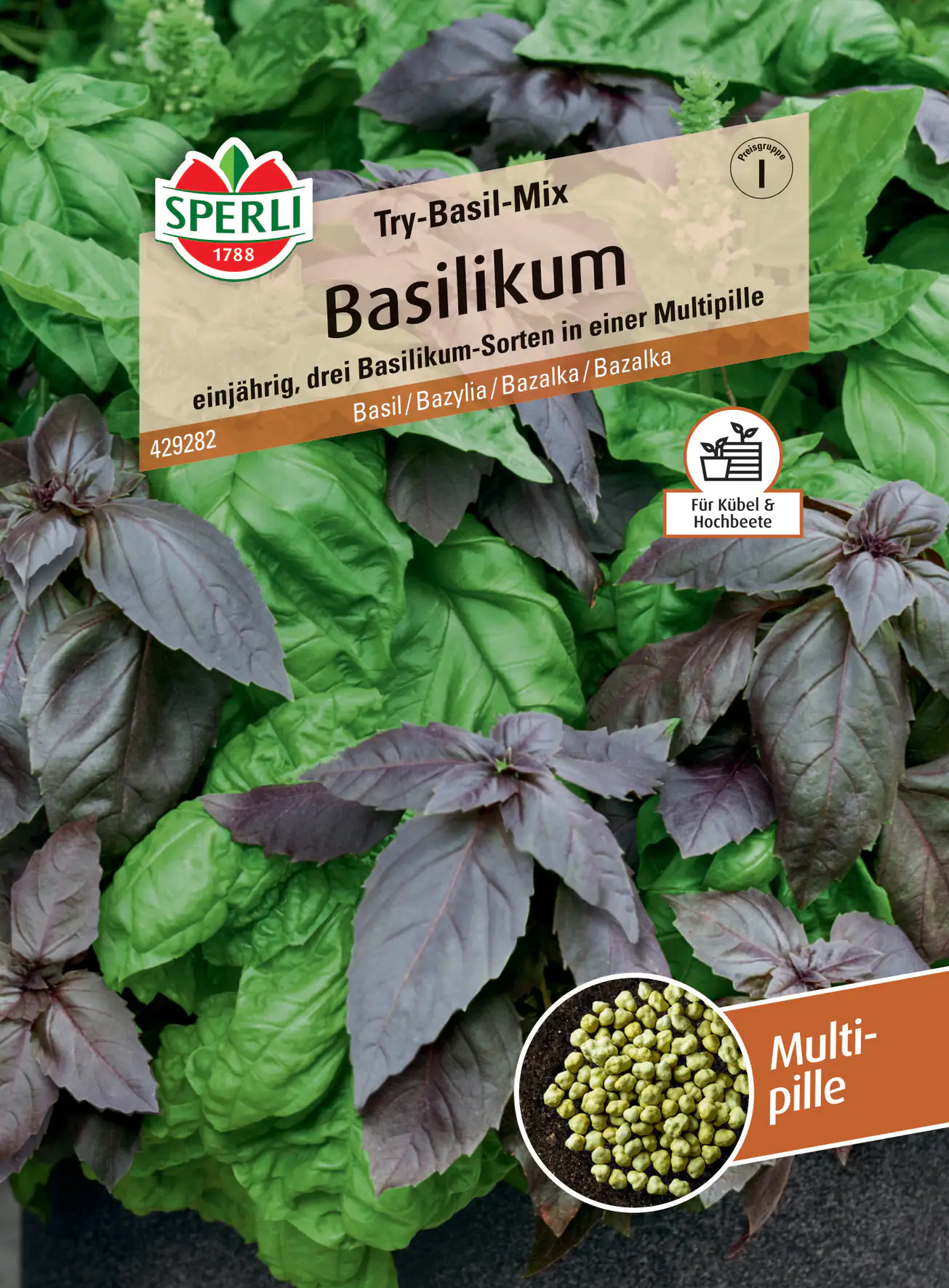 Sperli Basilikum Try-Basil-Mix Multipille Sperli Basilikum Try-Basil-Mix Multipille
