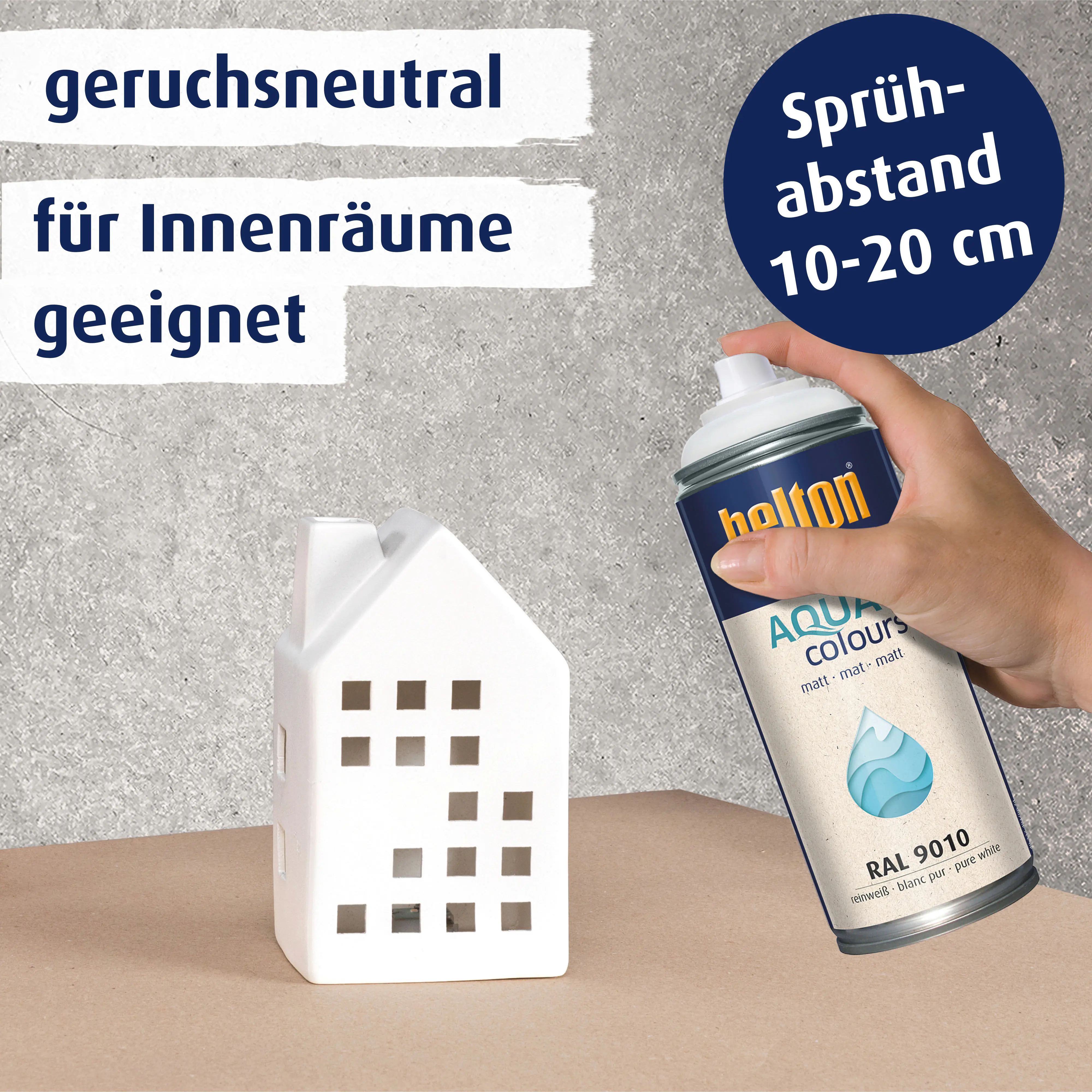belton free Lackspray AQUAcolours 400 ml reinweiß matt