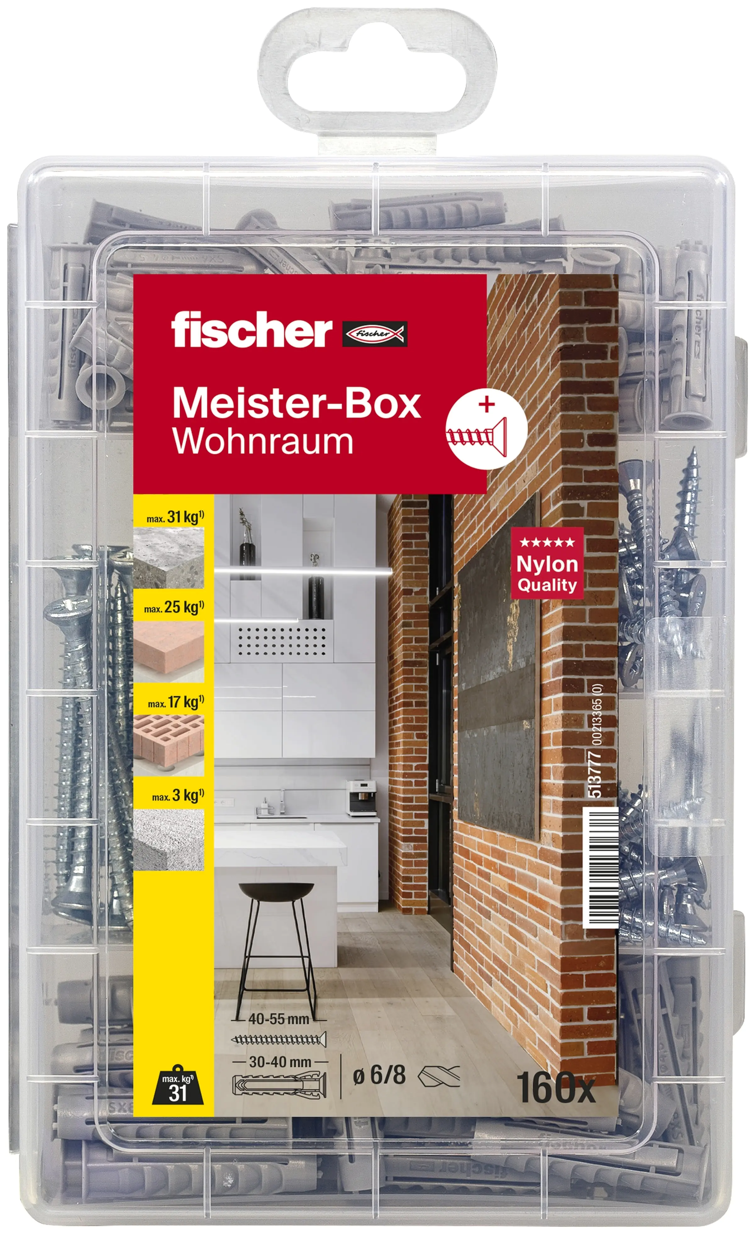 Fischer Dübel SX Meisterbox - 160 Stück Fischer Dübel SX Meisterbox - 160 Stück