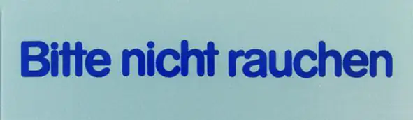 Conacord Klebeschild "Bitte nicht Rauchen"