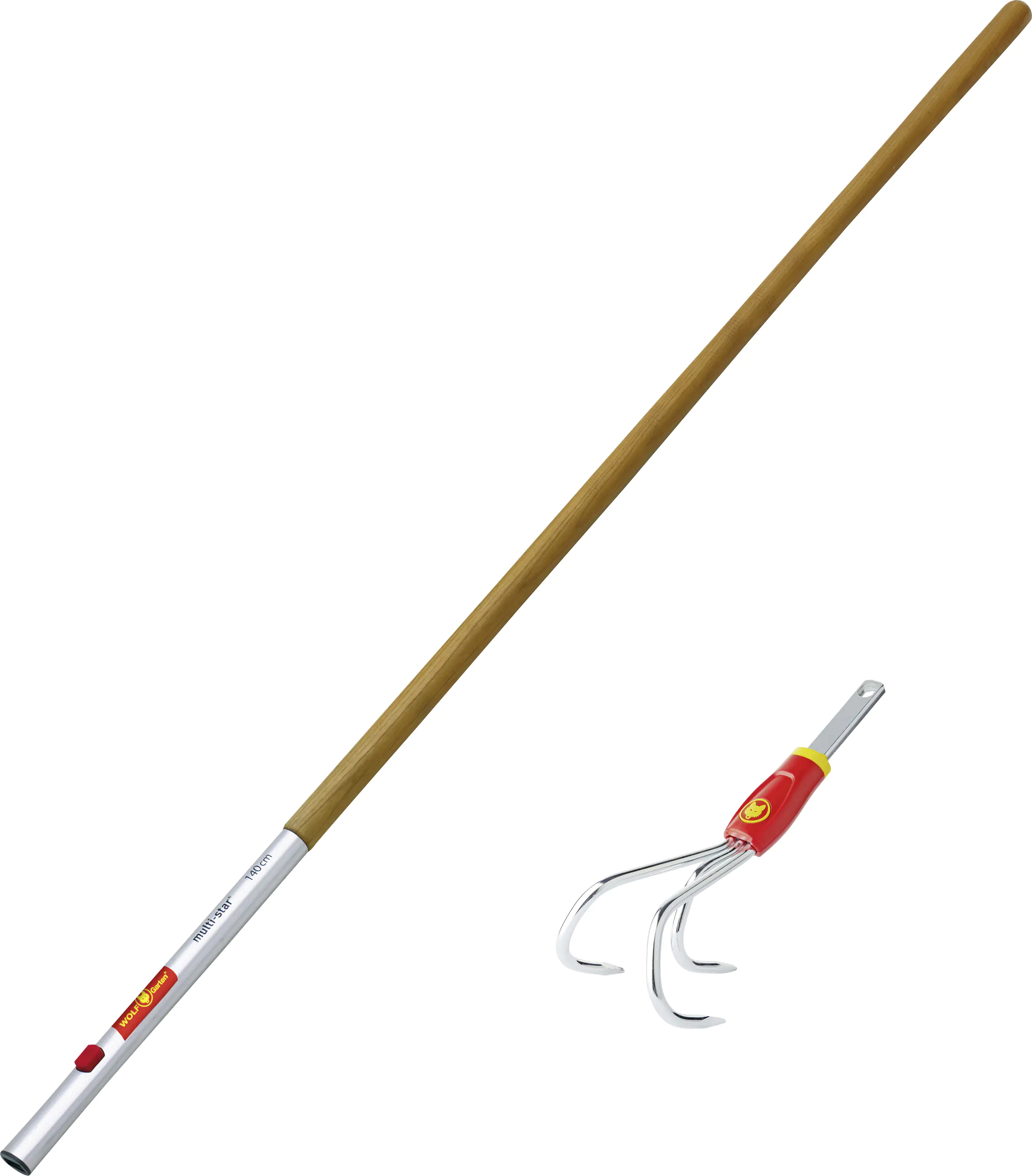 Wolf Garten Grubber BA-M+ZM140 9 cm Arbeitsbreite, inkl. Eschenstiel