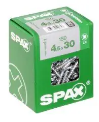 Spax Universalschrauben 4.5 x 30 mm TX 20 Senkkopf - 150 Stk.