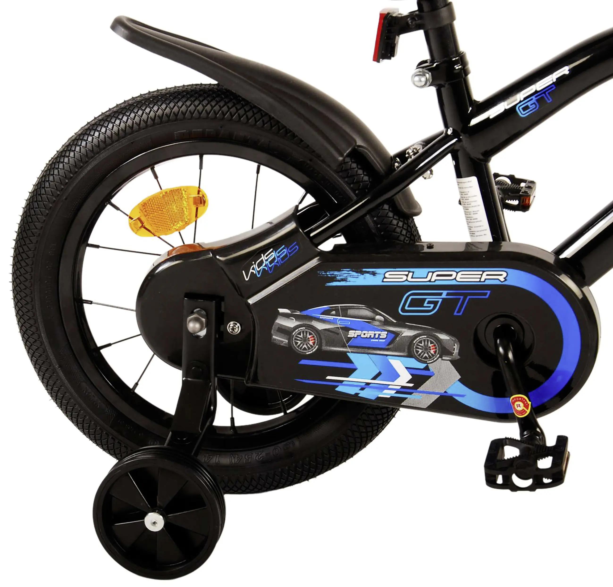 Volare Kinderfahrrad Super GT 14 Zoll schwarz blau Volare Kinderfahrrad Super GT 14 Zoll schwarz blau