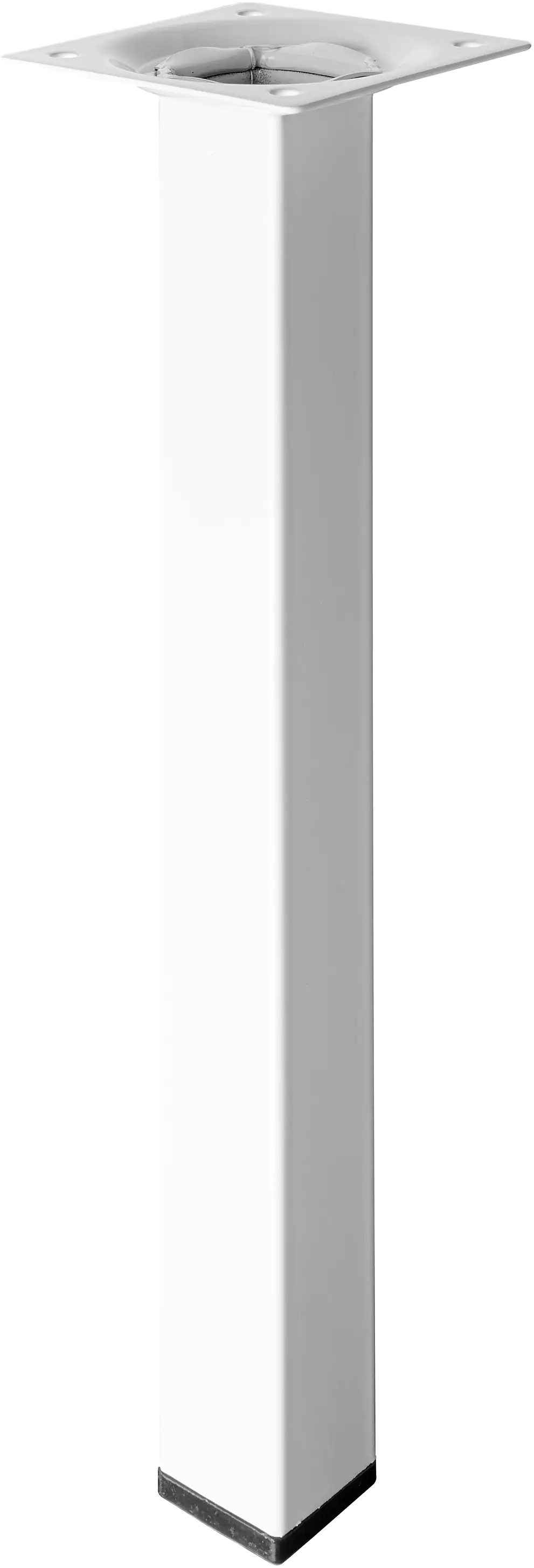 Hettich Tischbein 25 x 2,5 x 2,5 cm Stahl weiß - 1 Stück