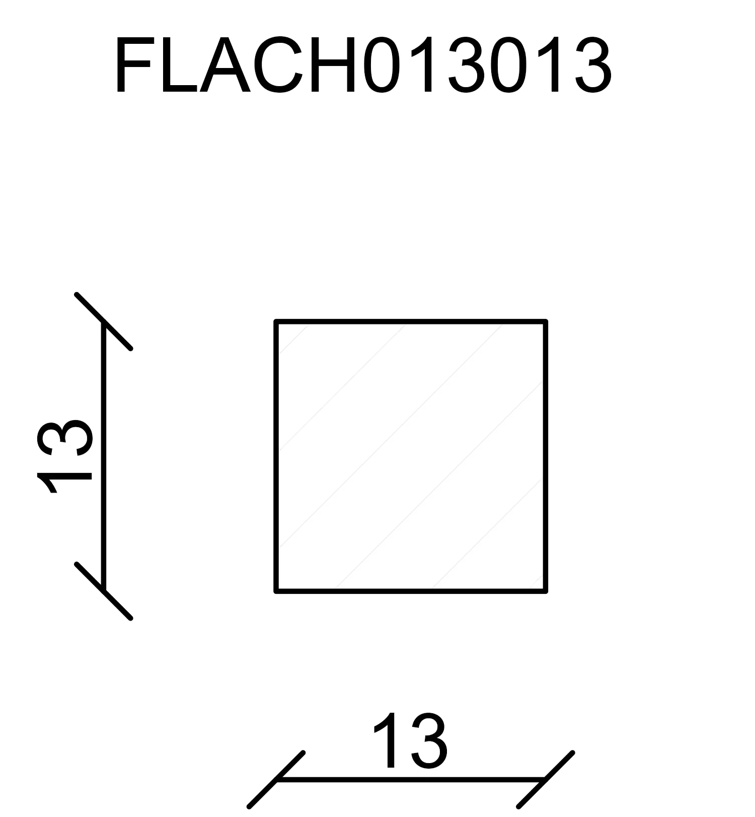 FN Neuhofer Flachleiste 240 cm 13 x 13 mm Fichte/Kiefer