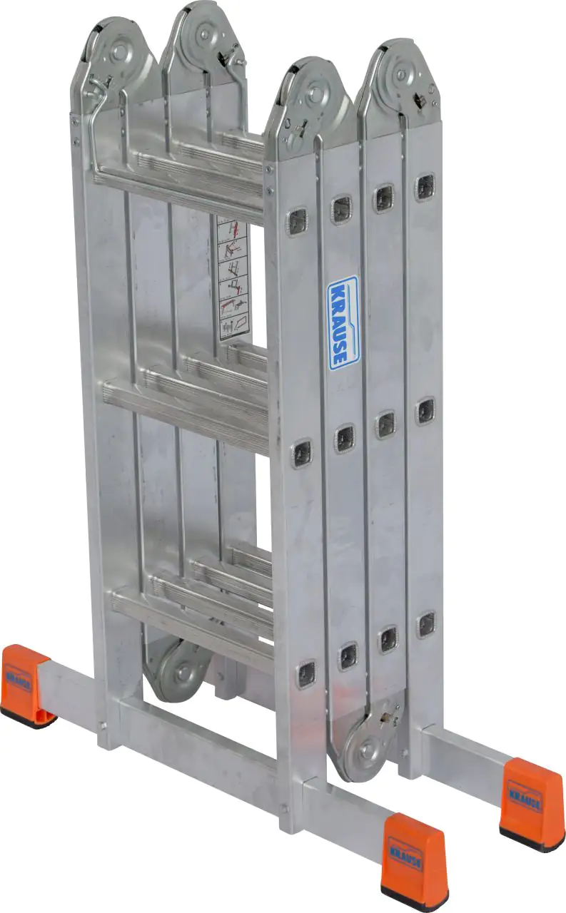 Krause Aluminium-Gelenkleiter MONTO MultiMatic mit Plattform 4,40 m
