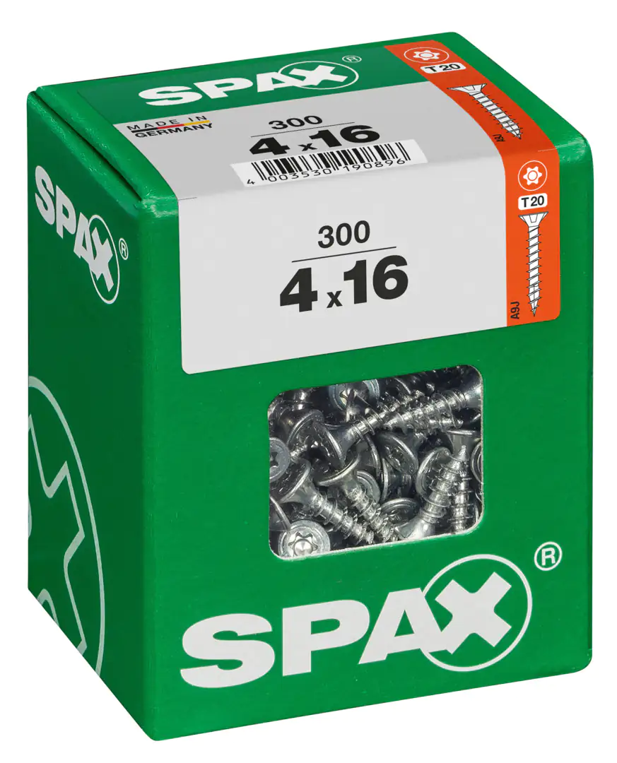Spax Universalschrauben 4.0 x 16 mm TX 20 - 300 Stk.