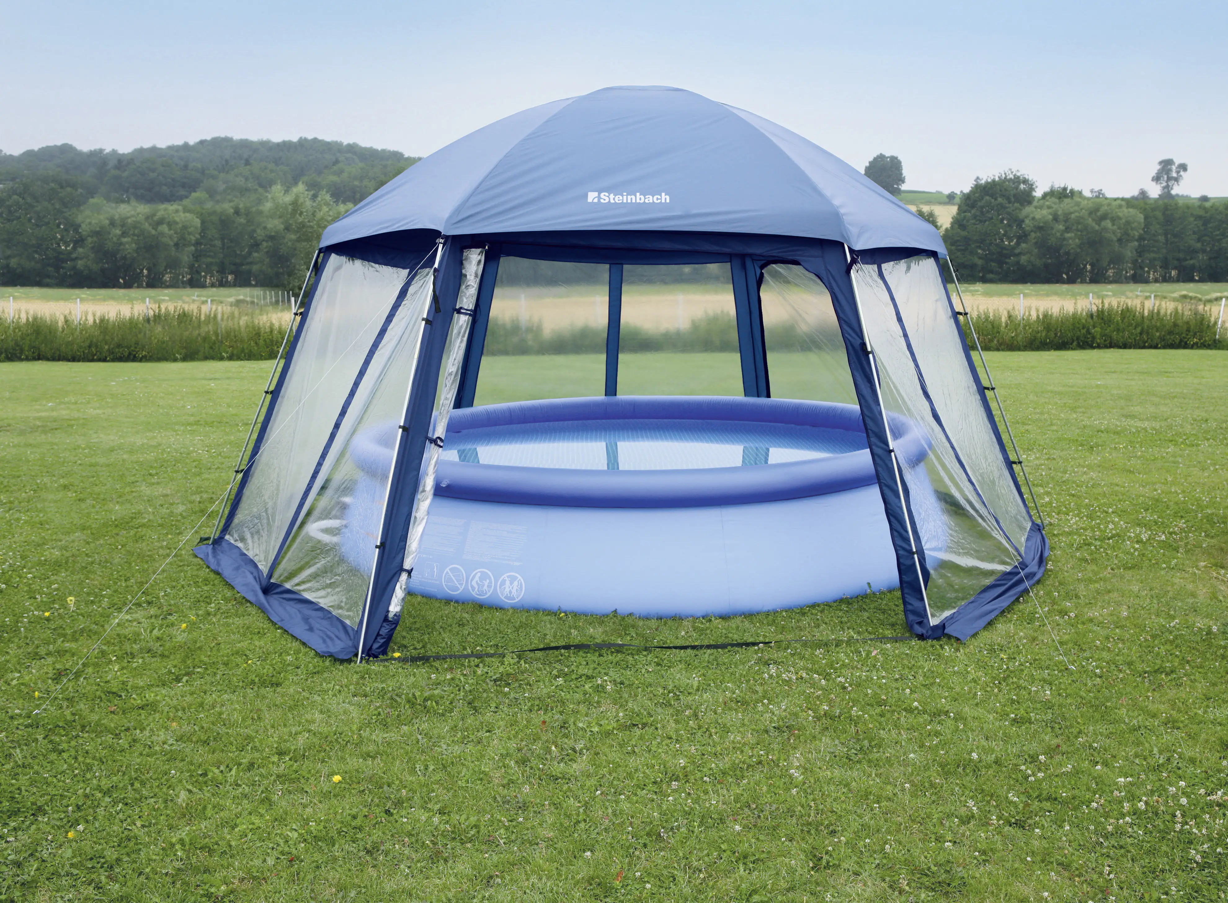 Steinbach Pooldach Ø 400 cm, mit Fenster Steinbach Pooldach Ø 400 cm, mit Fenster