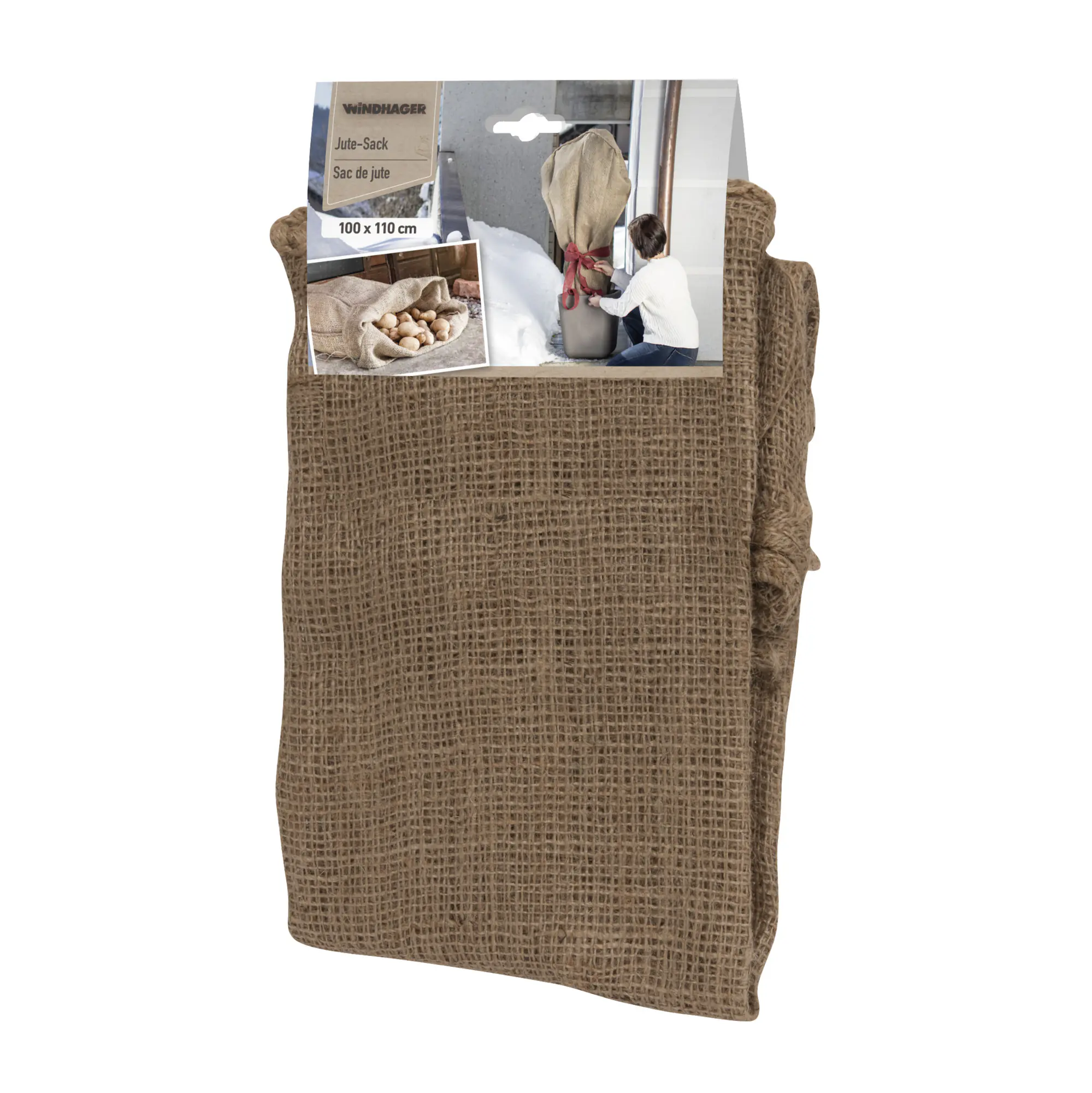 Windhager Jute-Sack 100 x 110 cm, natur