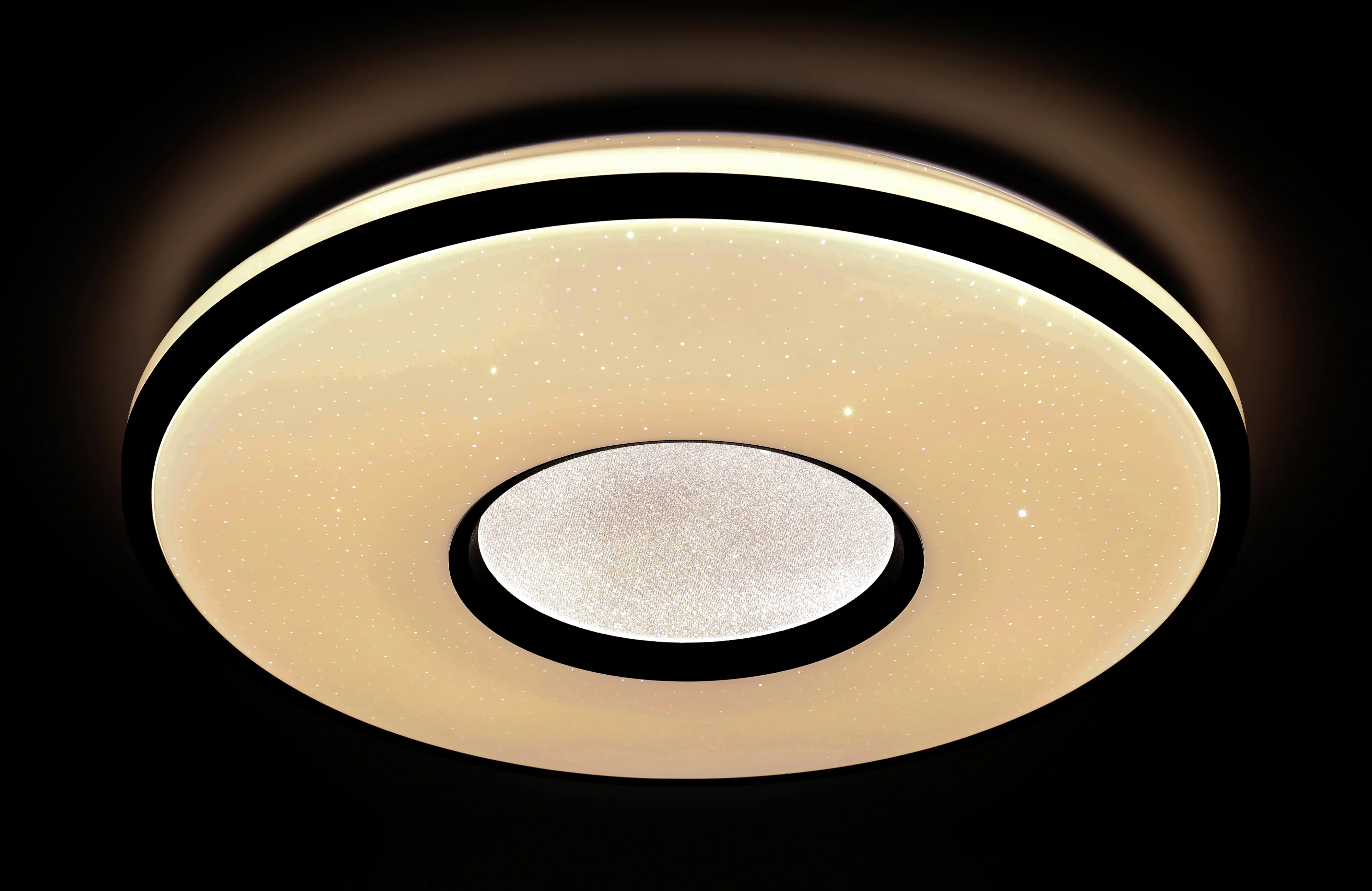 Megalight LED Deckenleuchte Shining Black Star 24W, 2000lm, Ø48cm