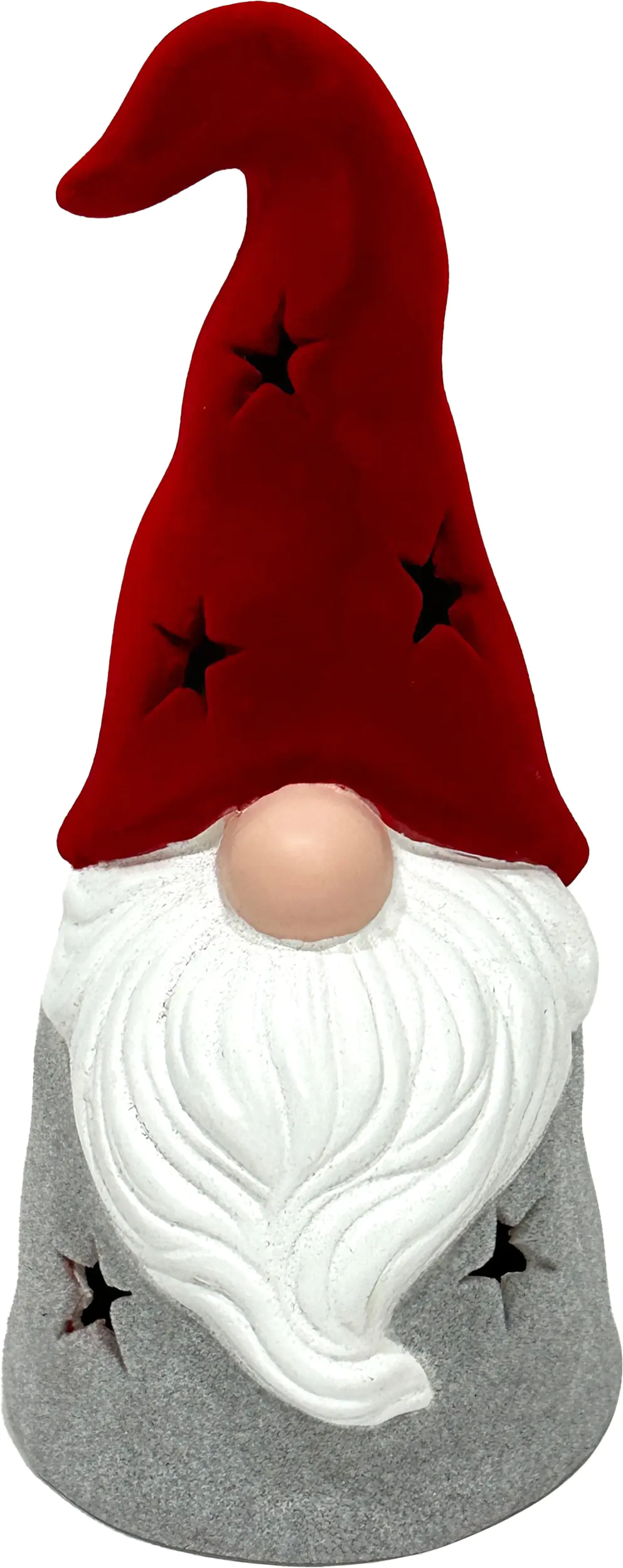 TrendLine Dekofigur Weihnachtsmann Keramik 22,5 x 11,5 x 10 cm rot-weiß