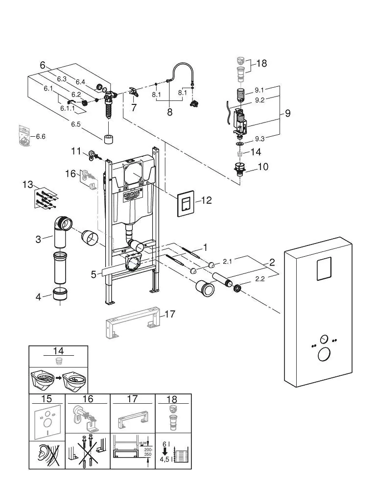 Grohe Solido Monobloc mit Schnellverstellung und Höhensicherung