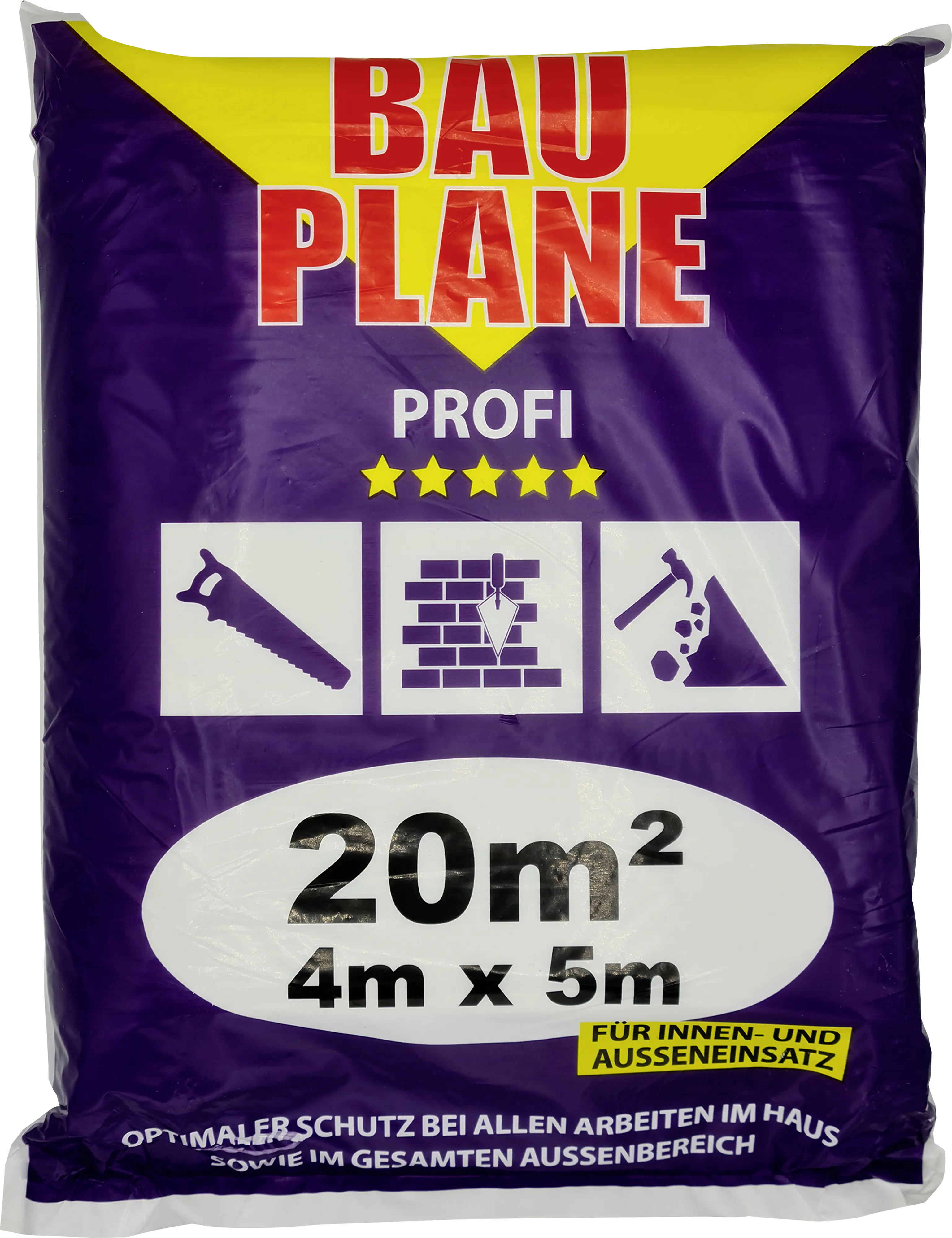 Jufol Bauplane Profi 0,08 mm 5 x 4 m = 20 m² transparent
