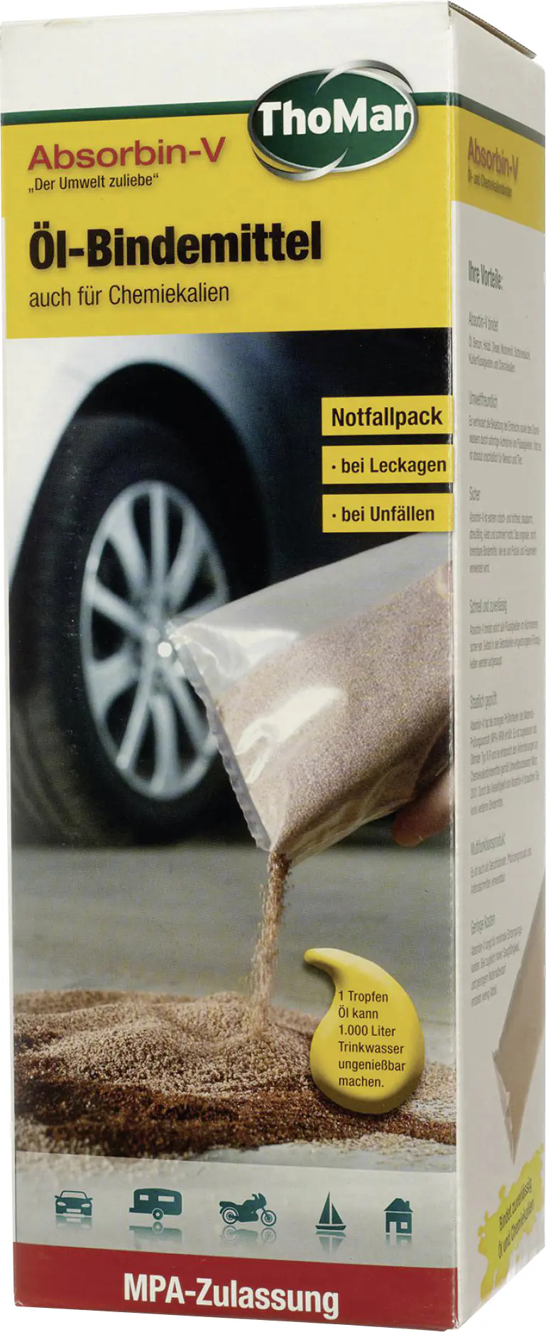 Thomar Ölbindemittel Absorbin-V mit MPA-Zulassung 1kg Thomar Ölbindemittel Absorbin-V mit MPA-Zulassung 1kg