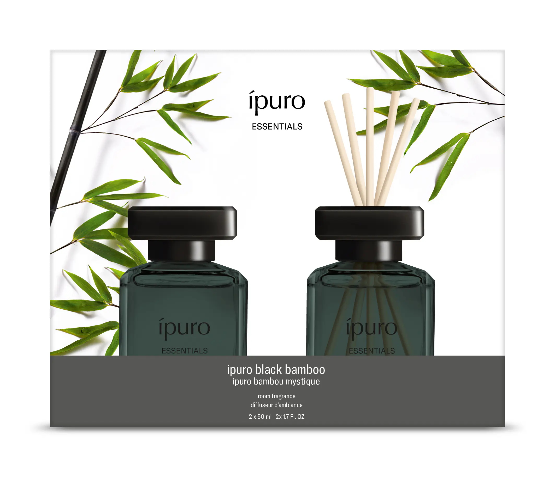 ipuro Raumduft Essentials Black Bamboo 2 x 50 ml