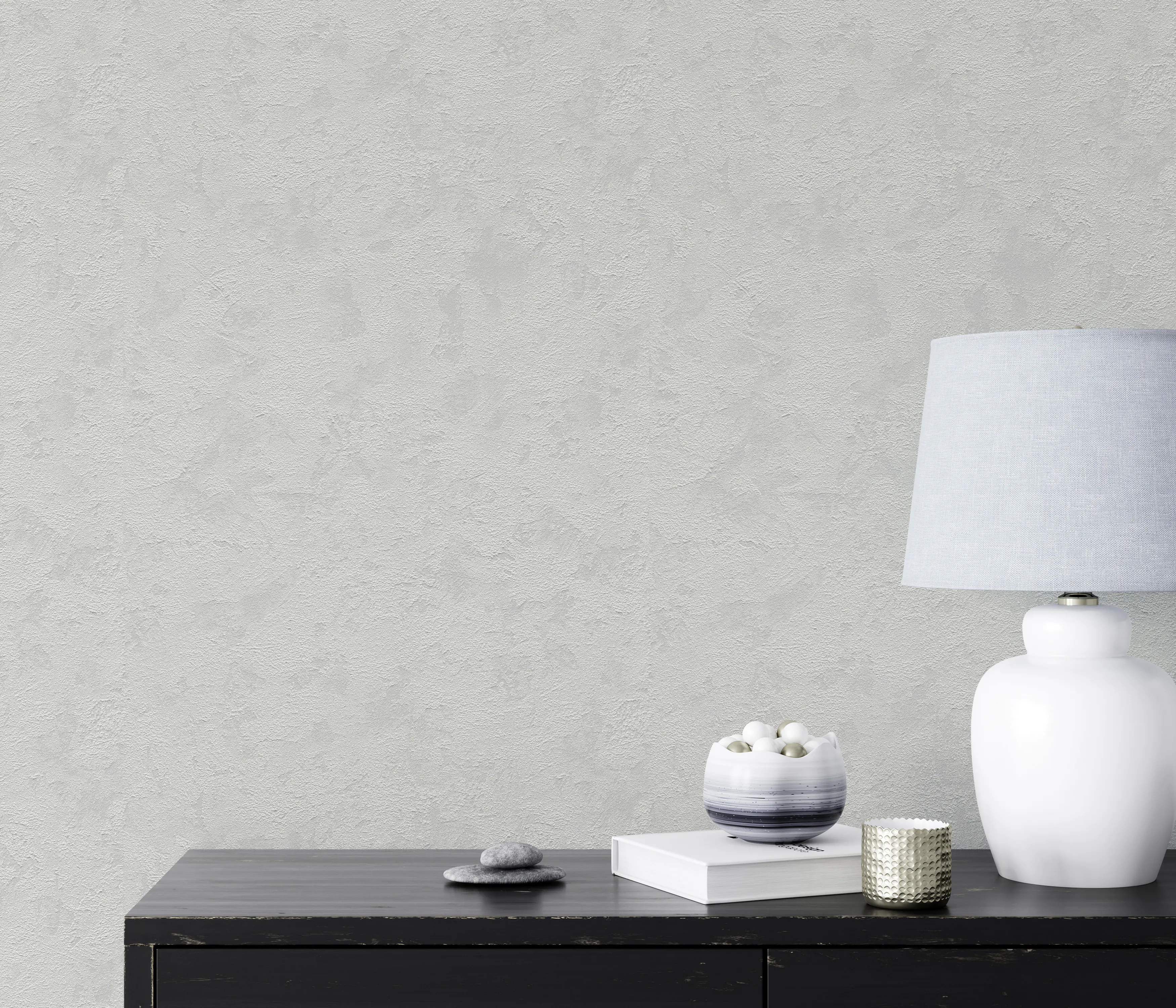 Erismann Vliestapete Uni grau 10,05 x 0,53 m