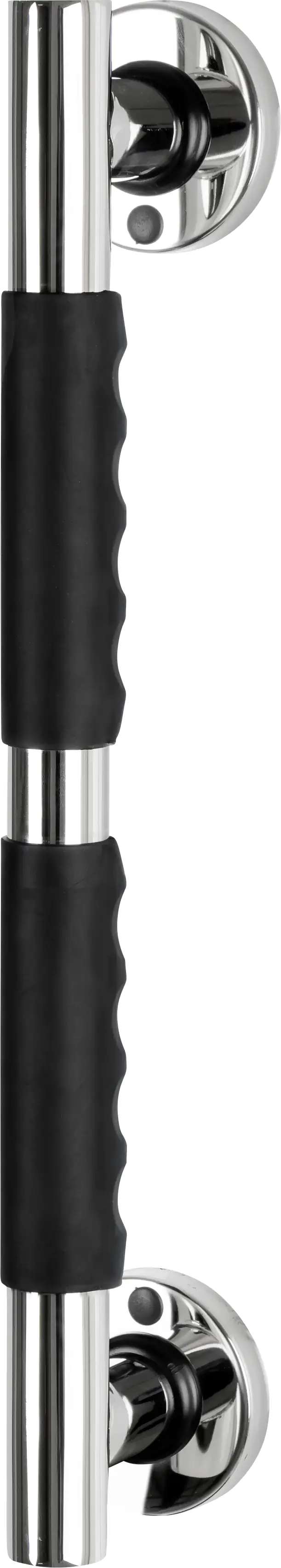 Ridder Haltegriff Ken M, chromfarben schwarz, mit rutschhemmender Grifffläche,