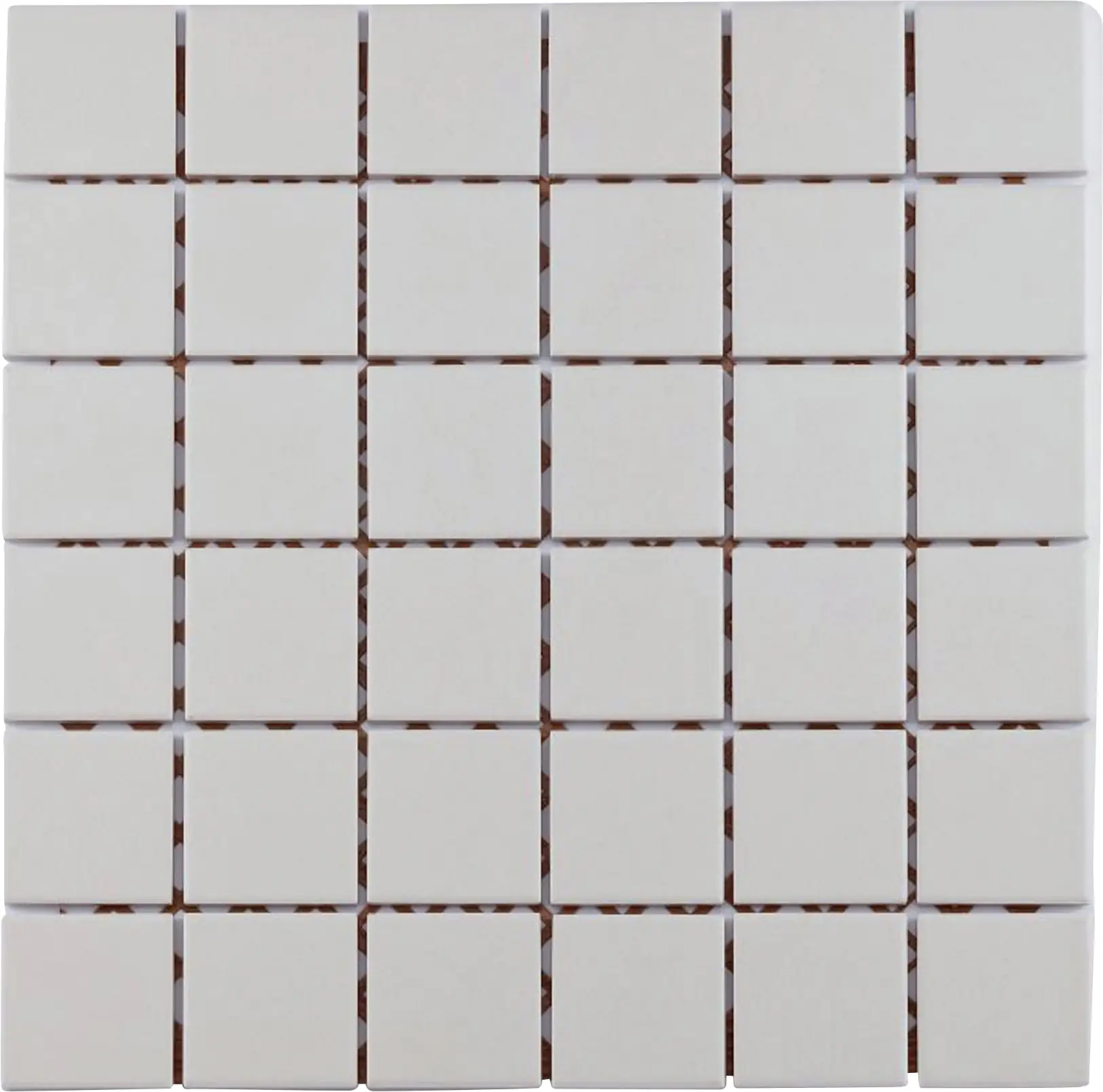 Mosaikfliese Maxi 30 x 30 cm reinweiß Steinmaß: ca. 4,7 x 4,7 cm