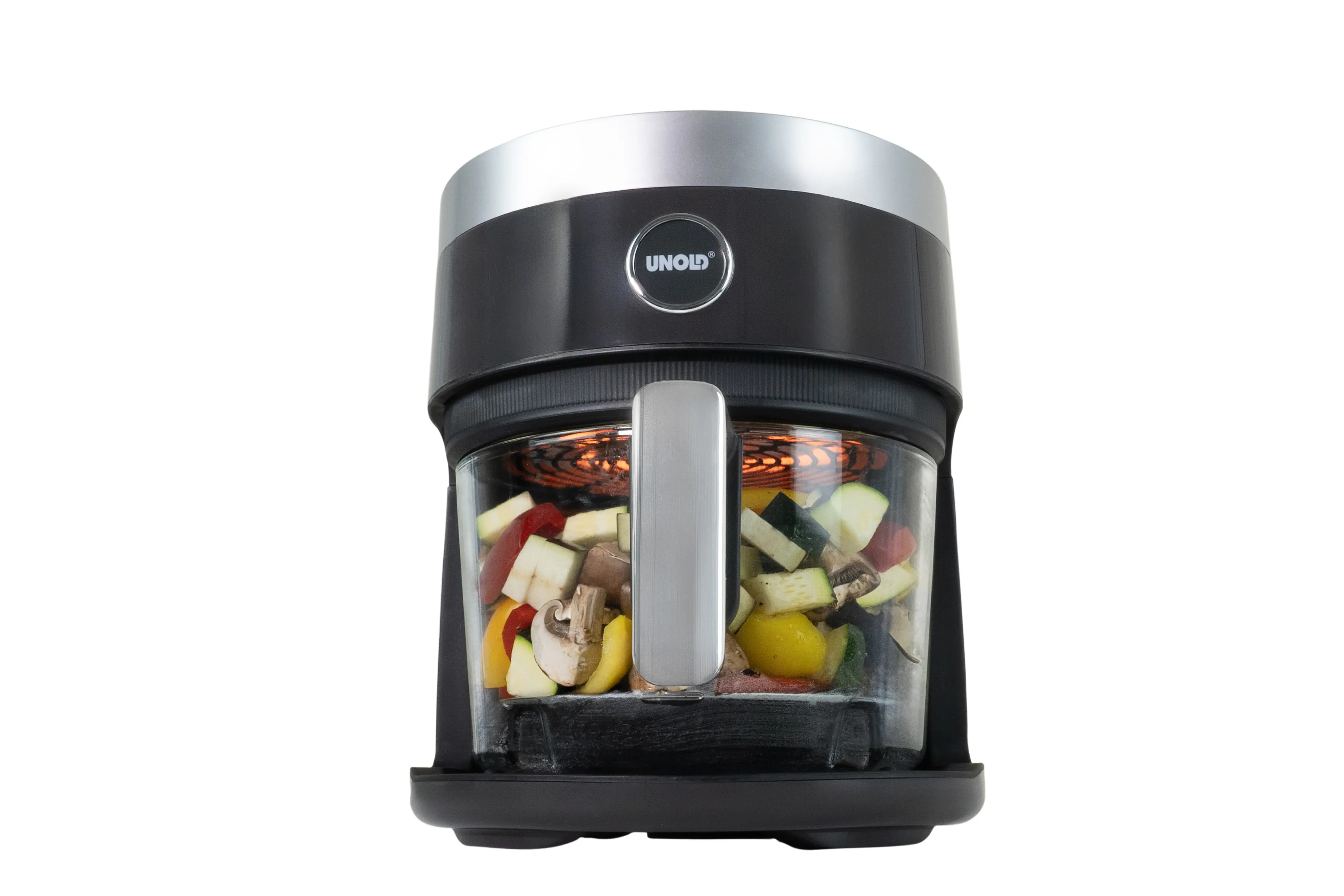 Unold Heißluftfritteuse Glas 3,5 L 1200 W schwarz