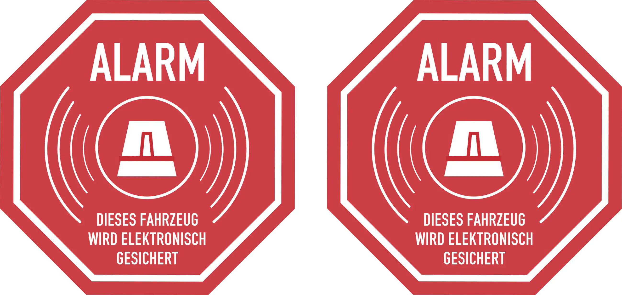 Hermann Schütz Aufkleber ALARM innenklebend