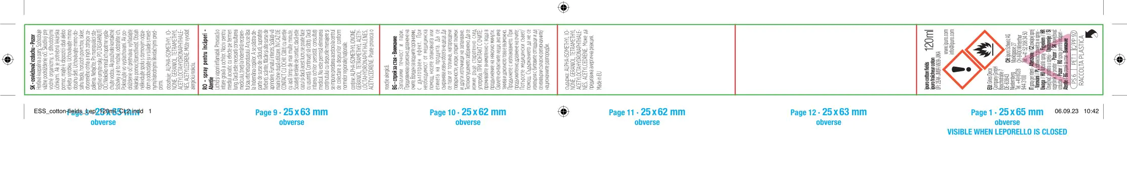 ipuro ESSENTIALS Raumspray Cotton Fields 120 ml