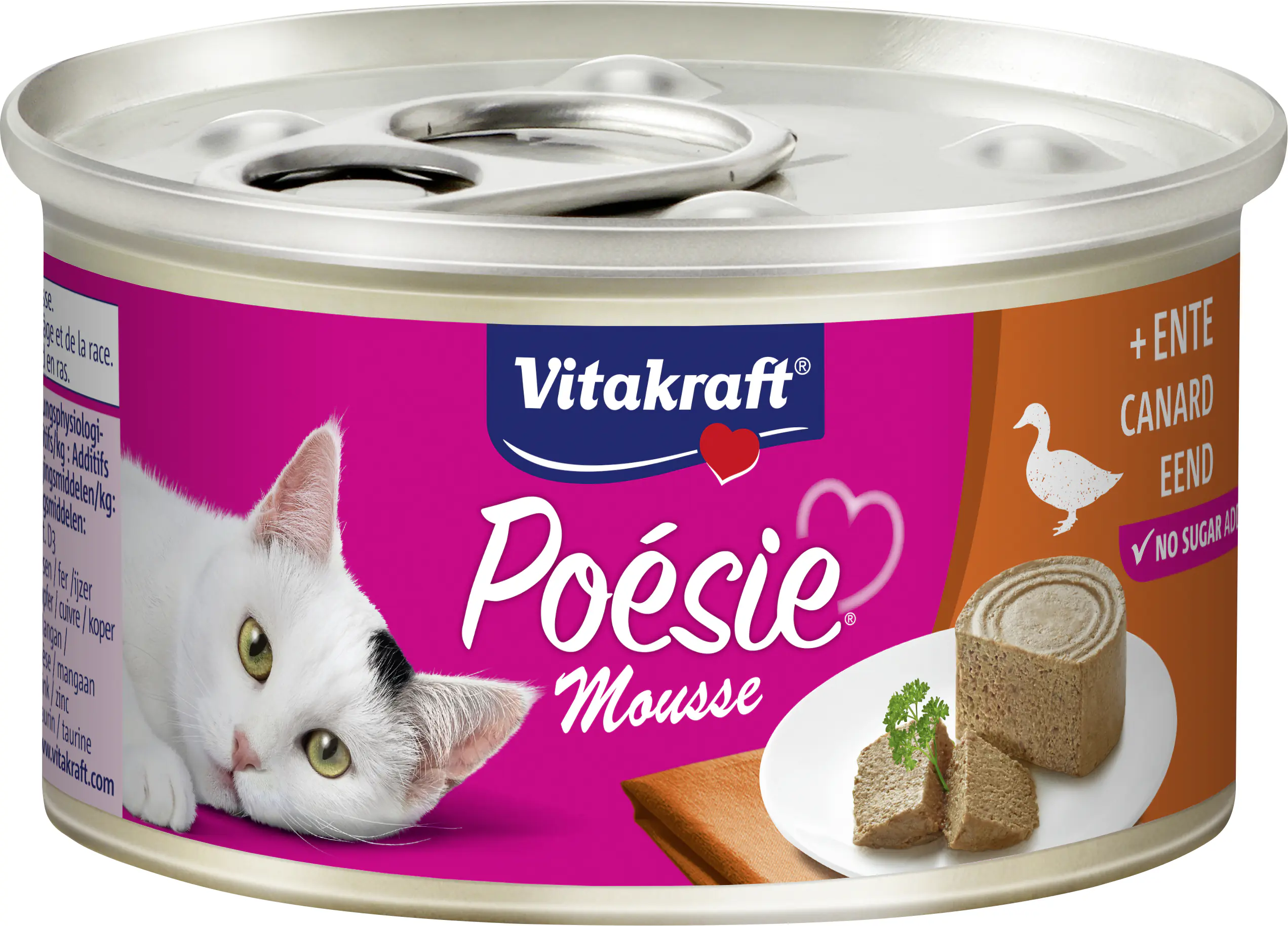 Vitakraft Poésie Katzenfutter Mousse Ente 85 g