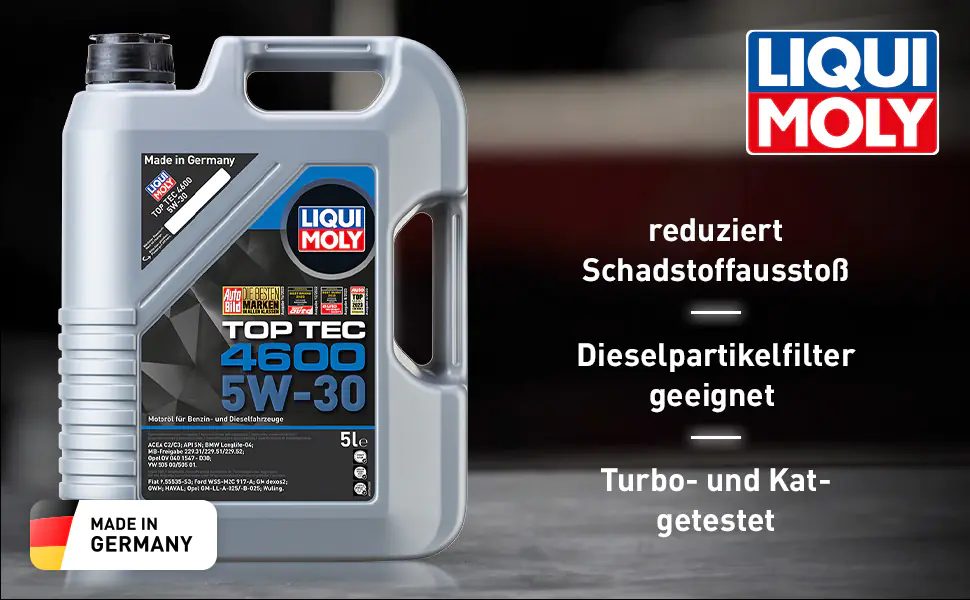 Liqui Moly Motoröl Top Tec 4600 SAE 5W-30 5 L Liqui Moly Motoröl Top Tec 4600 SAE 5W-30 5 L