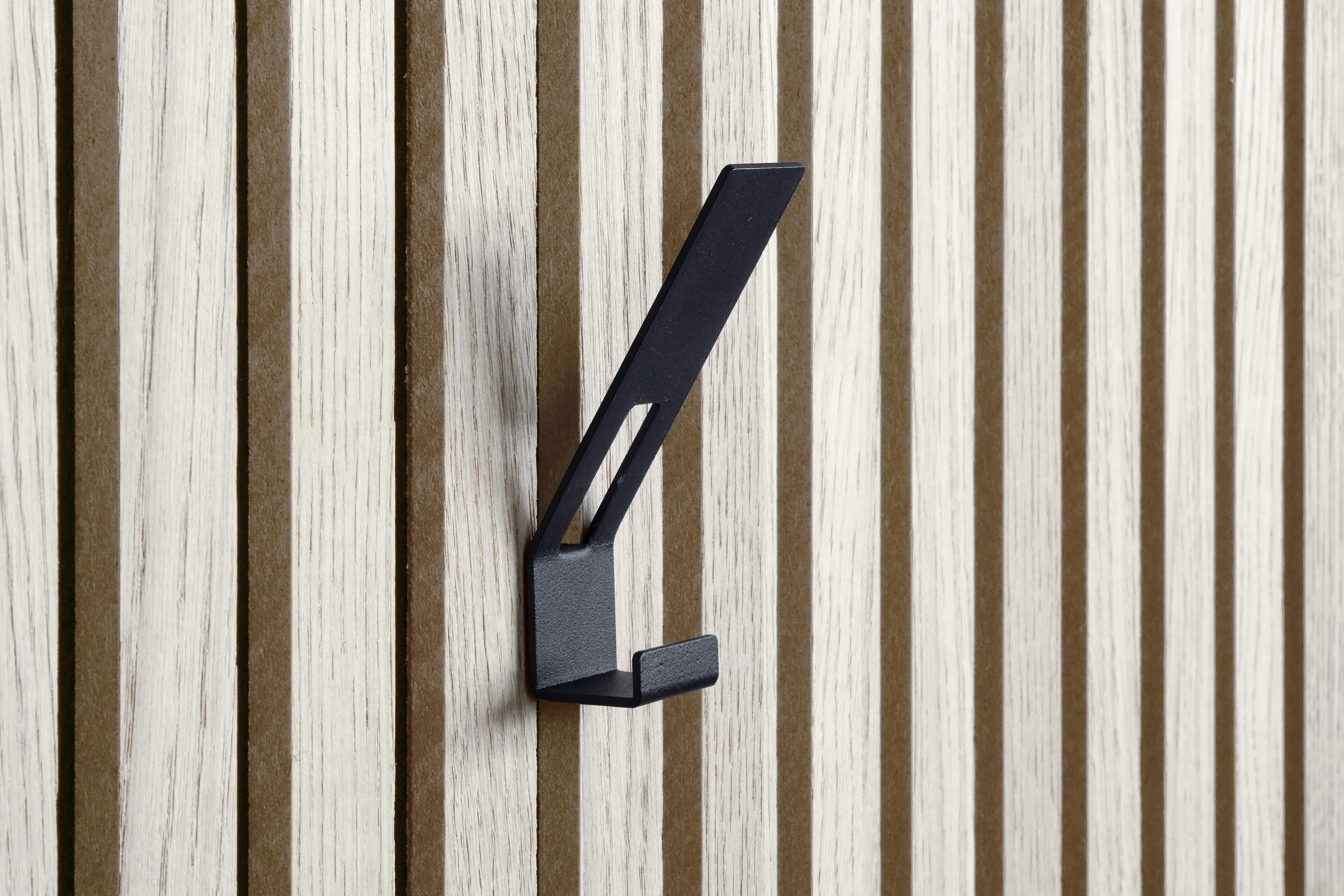 Dolle Garderobenhaken für Akustikpaneele 9,8 x 4 x 2,5 cm schwarz 2 Stück