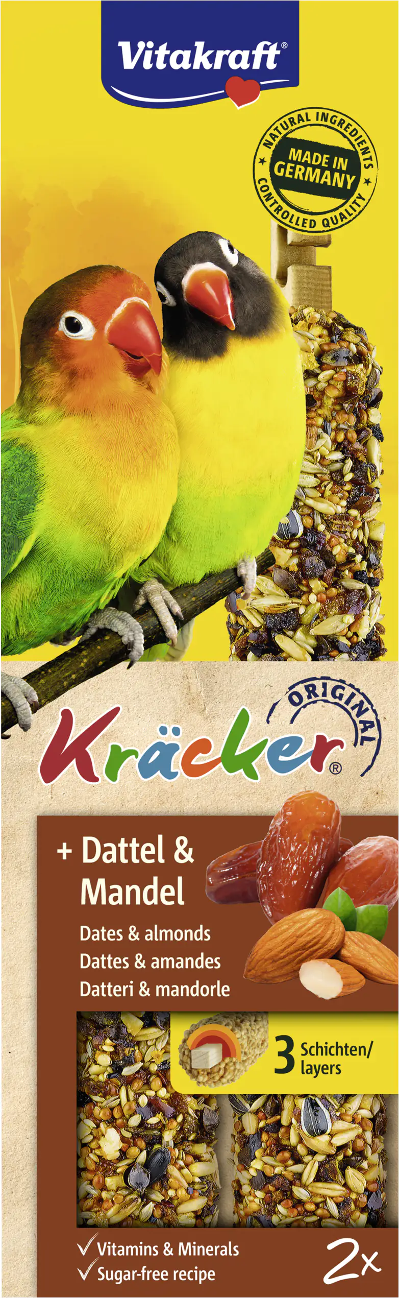 Vitakraft Kräcker® Dattel & Mandel 2 Stück / 180 g Vitakraft Kräcker® Dattel & Mandel 2 Stück / 180 g