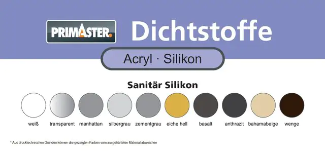 Primaster Sanitär Silikon transparent 310 ml 12 St. Kartonabnahme Primaster Sanitär Silikon transparent 310 ml 12 St. Kartonabnahme