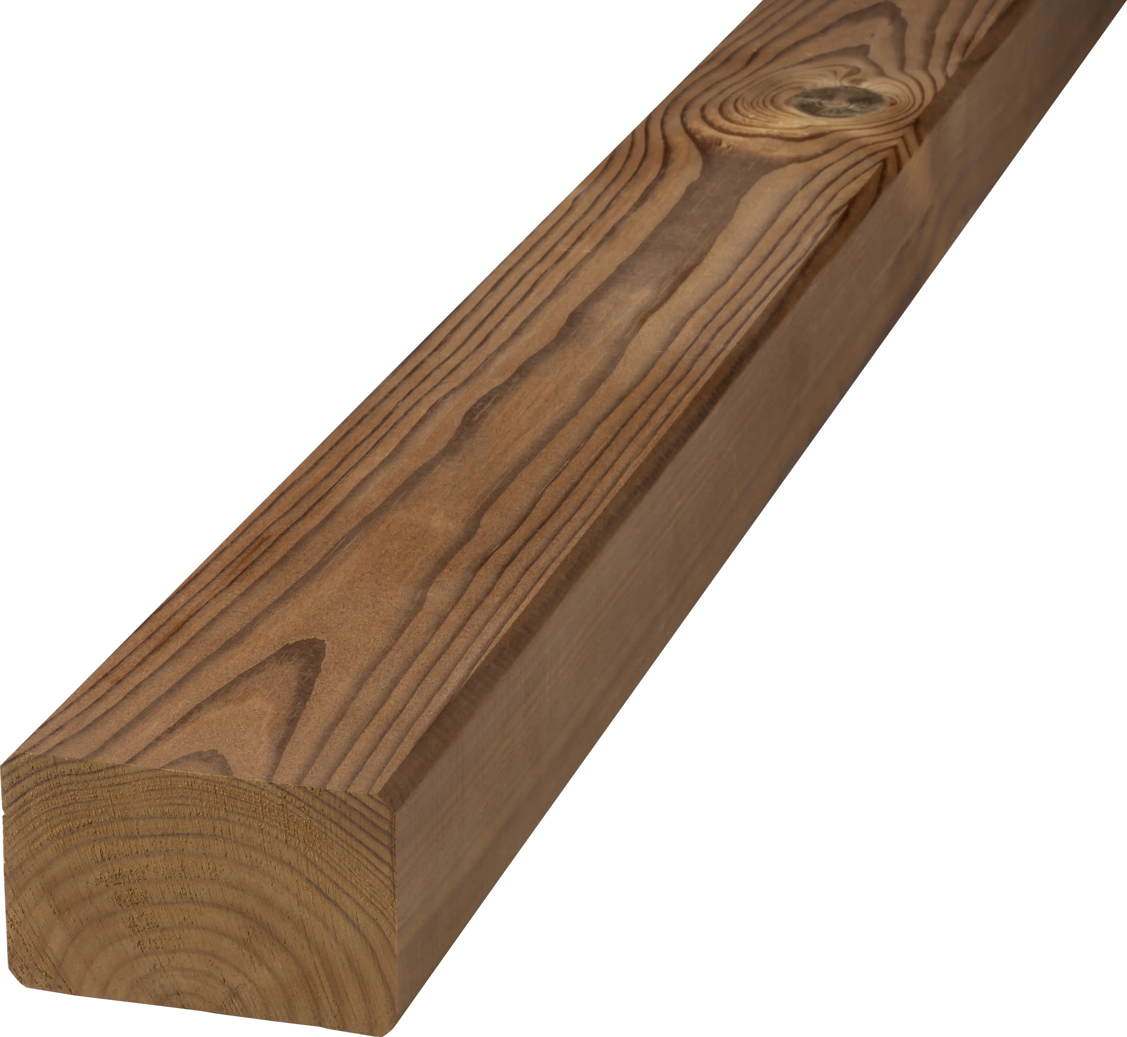 Rahmen Kiefer thermisch modifiziert Kanten gefast 250 x 7 cm 45 mm