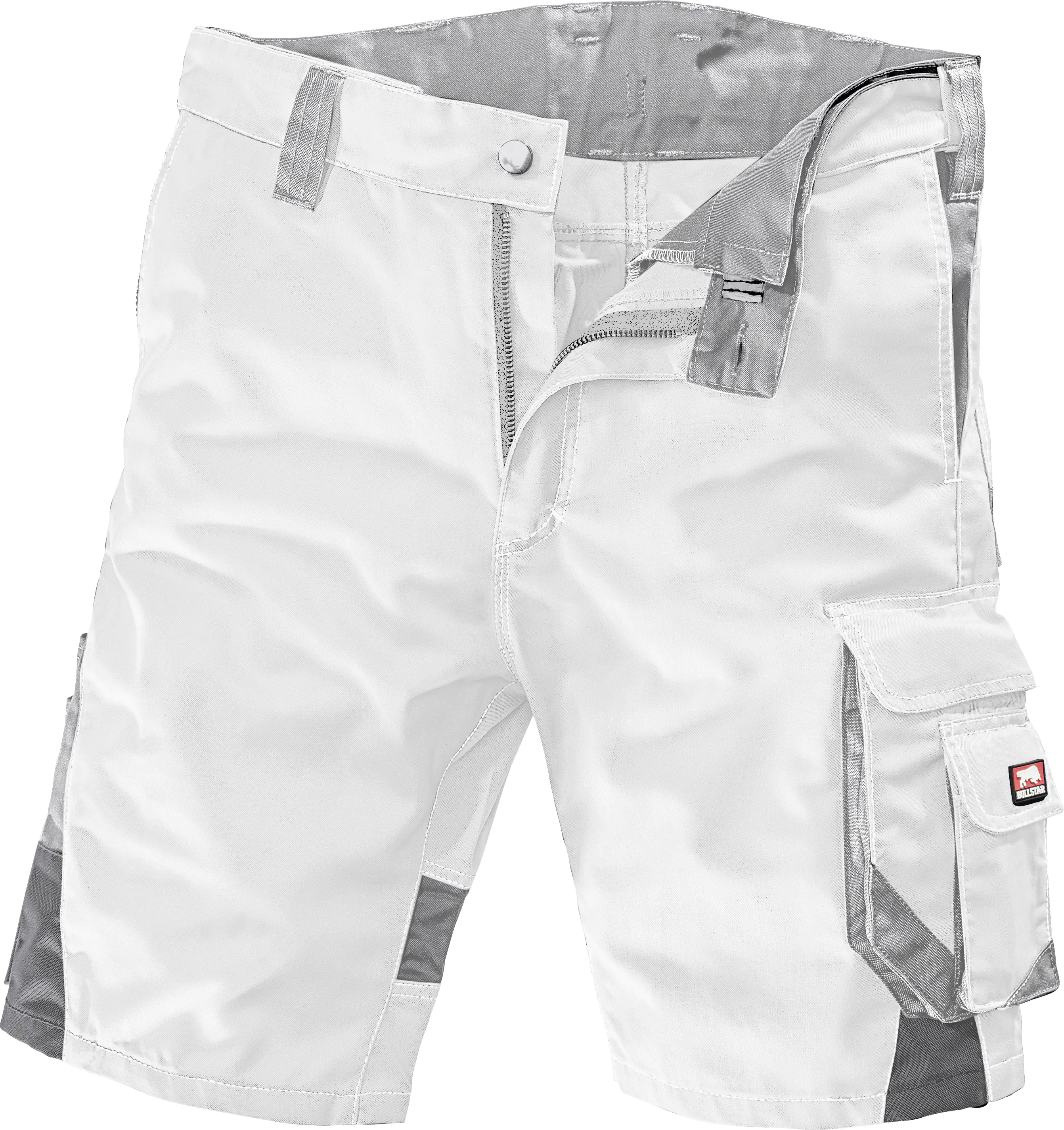 Bullstar Arbeitsshort Worxtar weiss/grau
