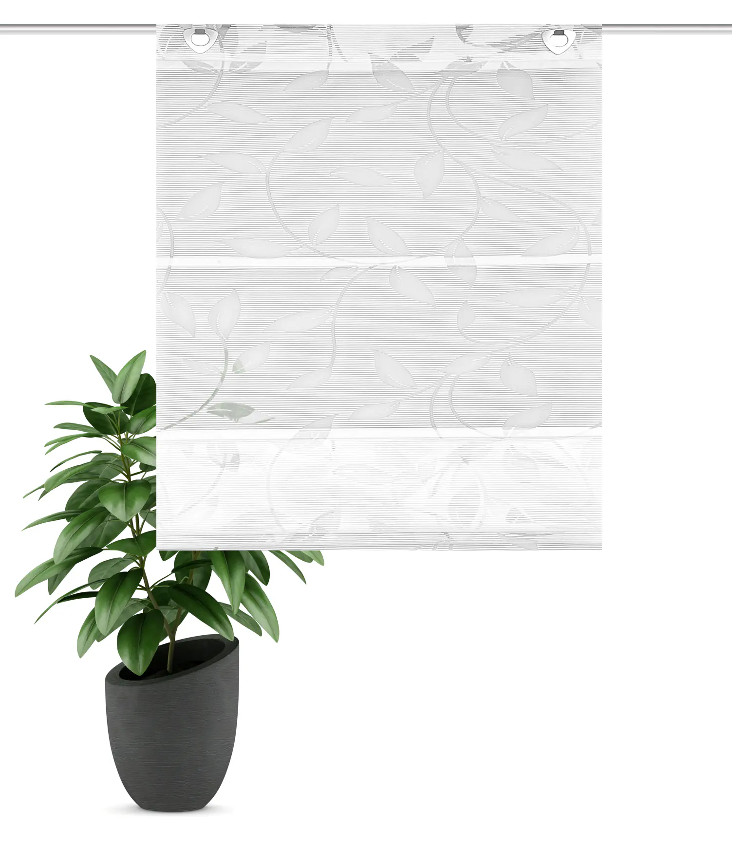 Home Wohnideen Magnetrollo Bambus 130 x 60 cm weiß