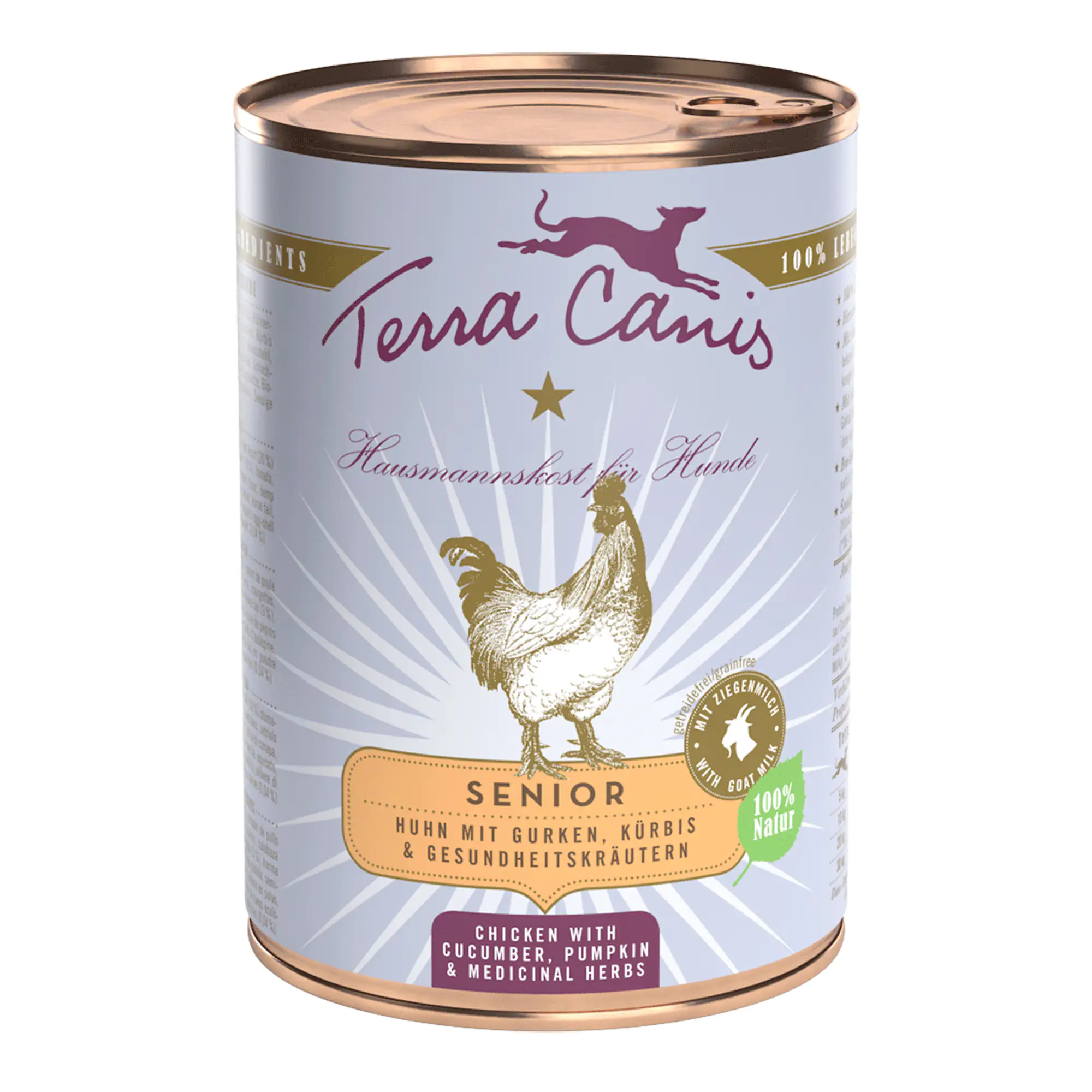 Terra Canis Senior Huhn mit Gurken Kürbis & Gesundheitskräutern 400 g