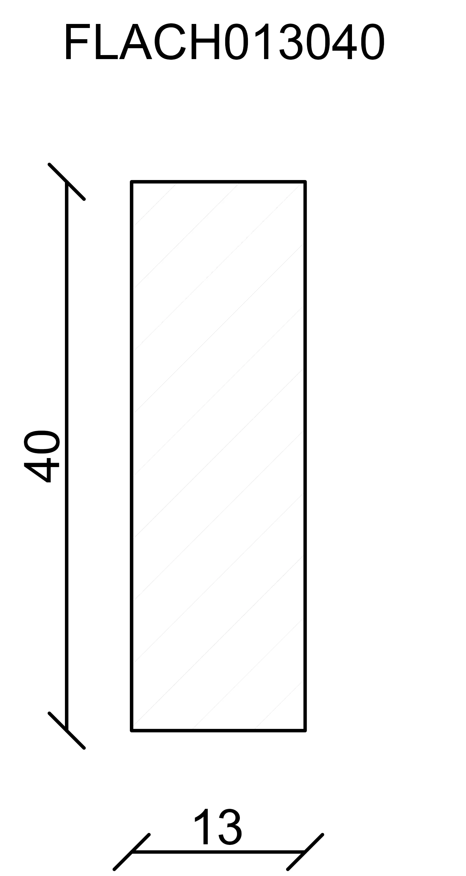 FN Neuhofer Flachleiste 240 cm 40 x 13 mm Fichte/Kiefer