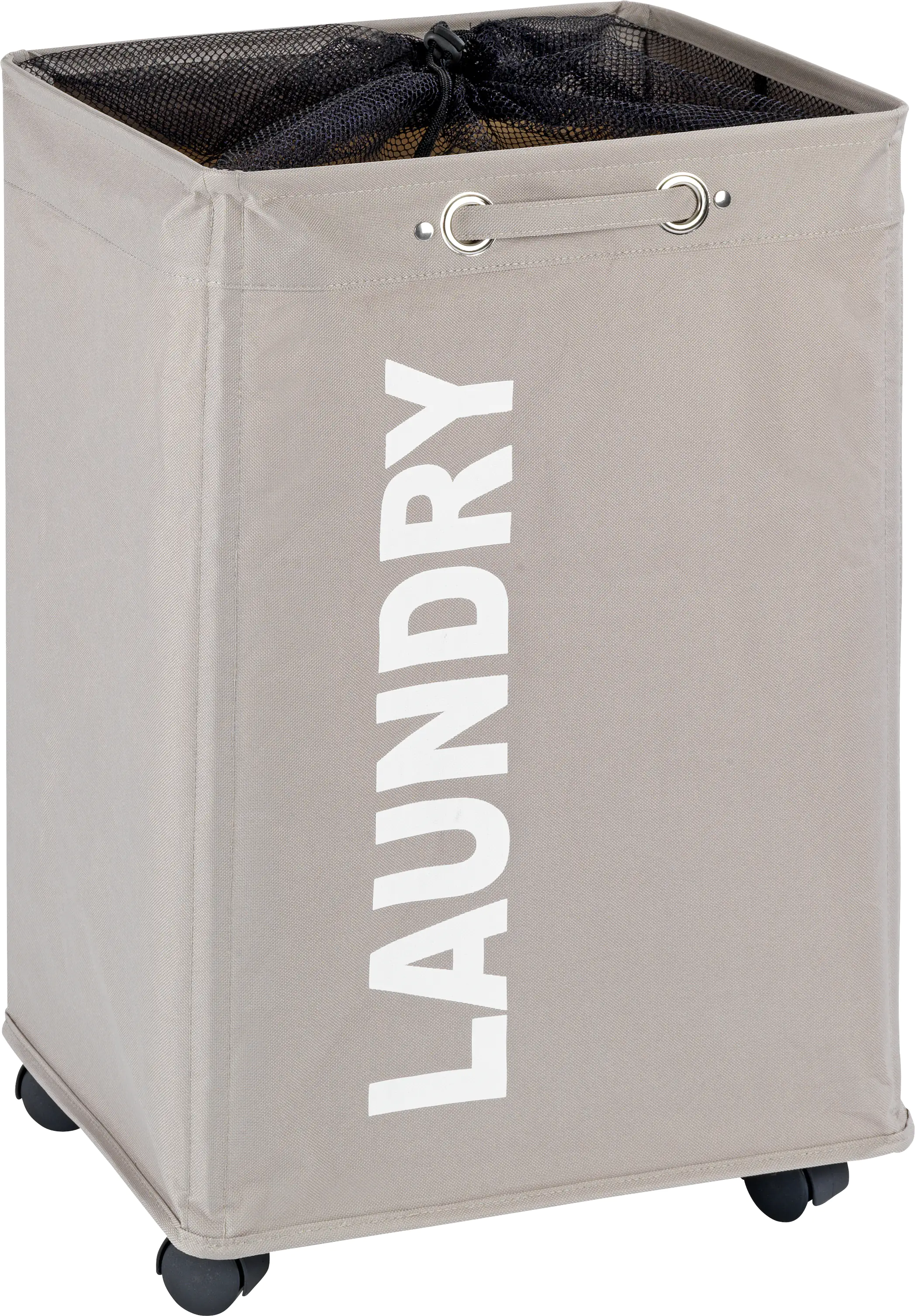 Wenko Wäschesammler Quadro taupe Wenko Wäschesammler Quadro taupe