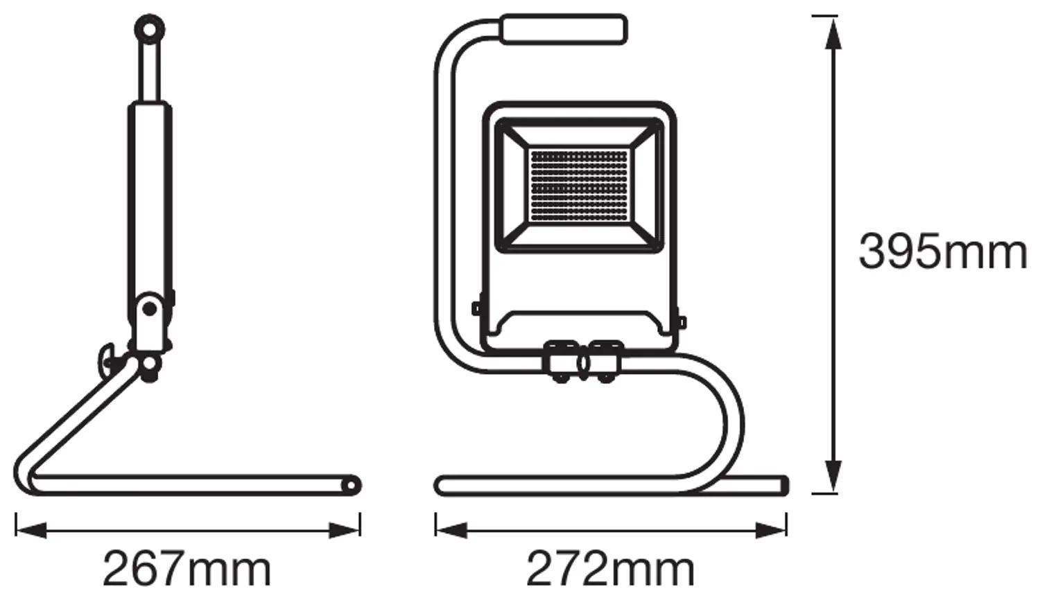 4058075213876_4 Ledvance LED Arbeitsstrahler 50 Watt, 2 m Kabel