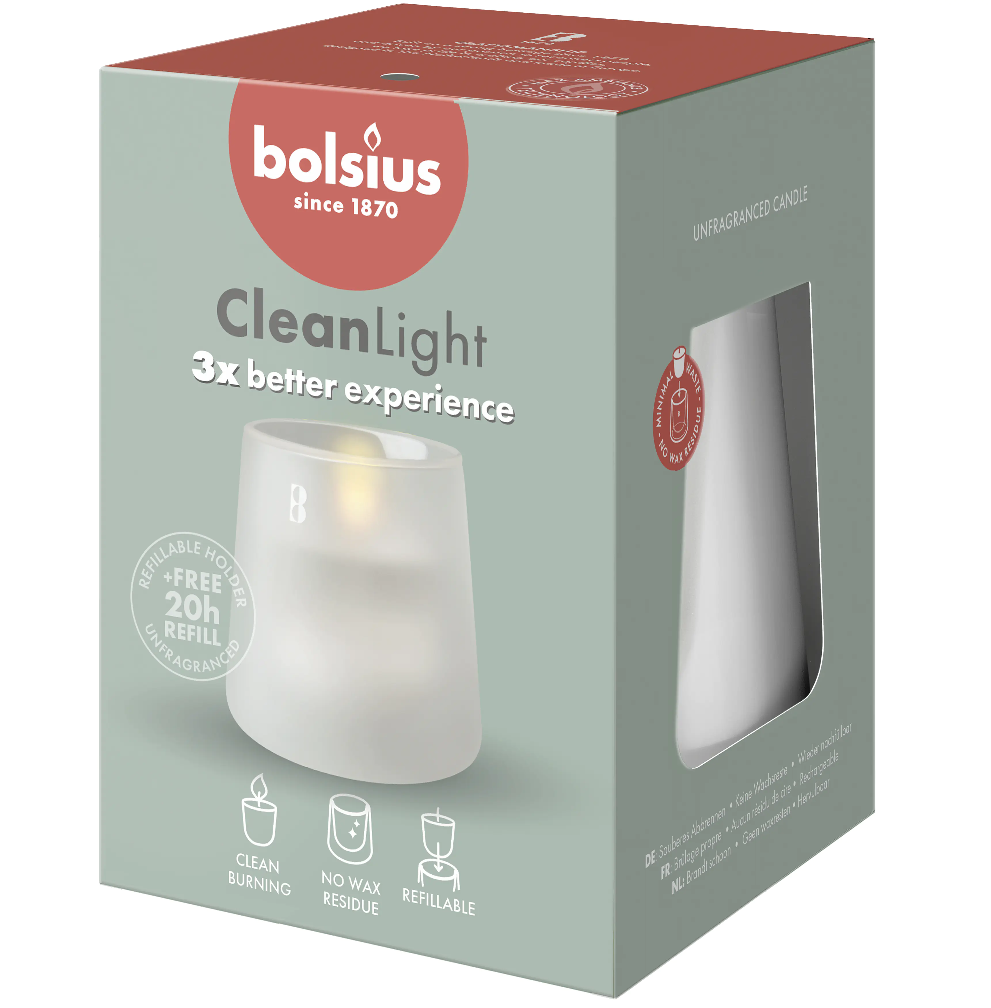 Bolsius Cleanlight Starterkit - ohne Duft Weiß Bolsius Cleanlight Starterkit - ohne Duft Weiß