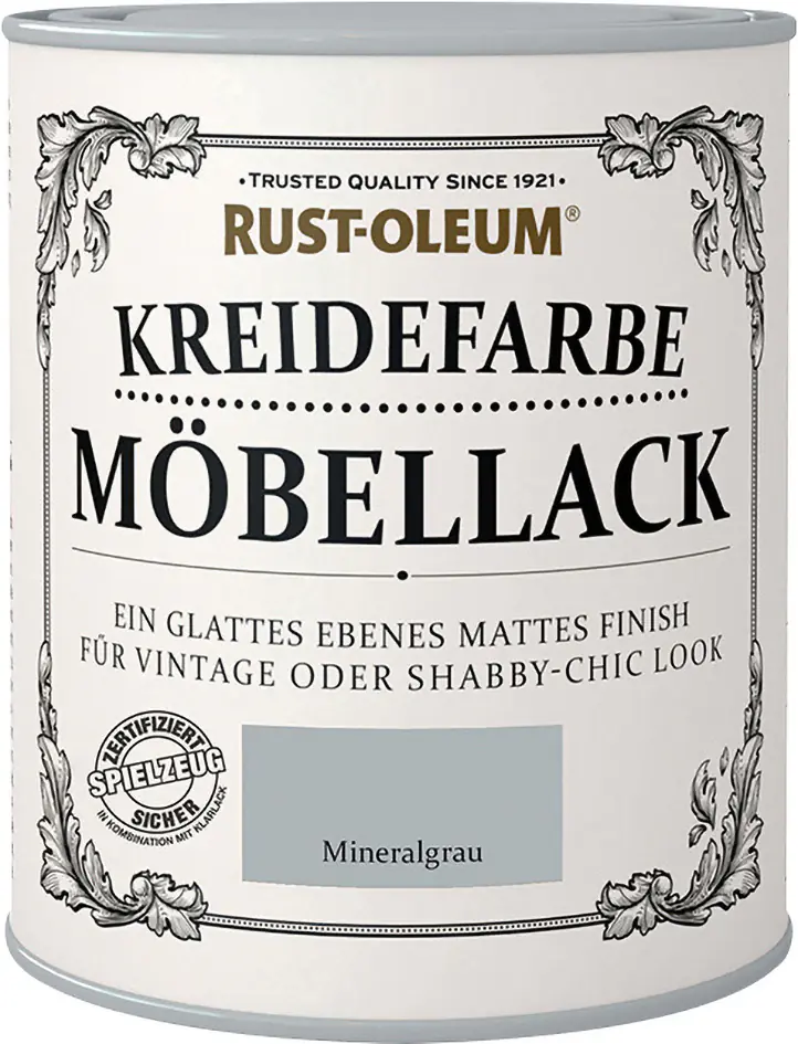 Rust-Oleum Kreidefarbe Möbellack 125 ml mineralgrau