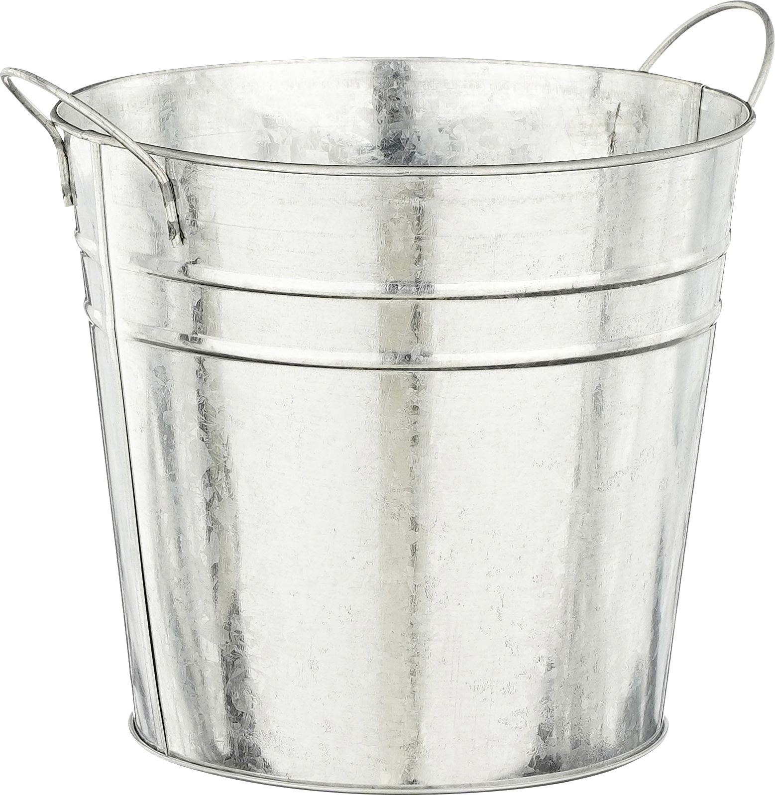 Mica Decorations Blumentopf Eisen Joey mit Griffe grau Ø 18 x 16 cm