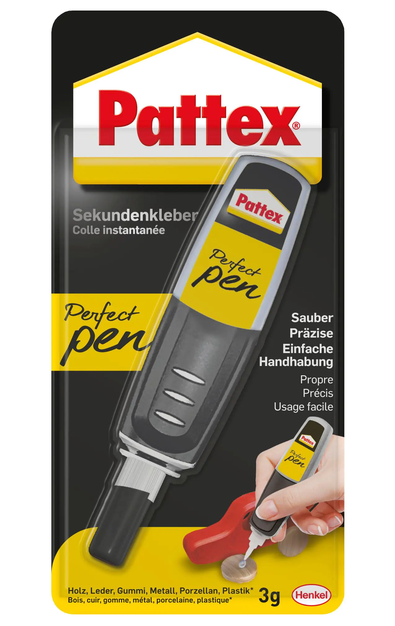 Pattex Sekundenkleber Creative Pen transparent 3 g Tube Pattex Sekundenkleber Creative Pen transparent 3 g Tube