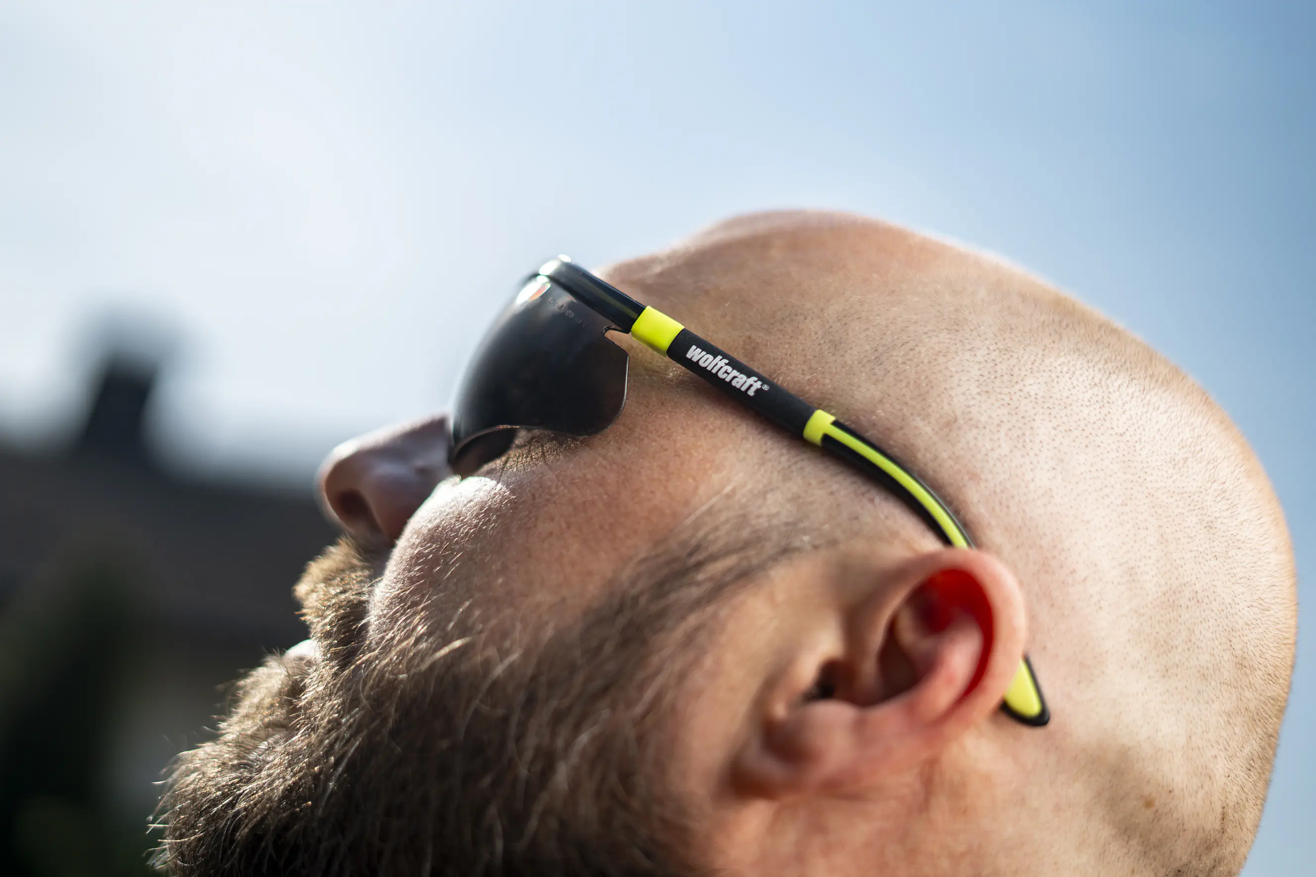 Wolfcraft Schutzbrille Outdoor getönt schwarz/gelb