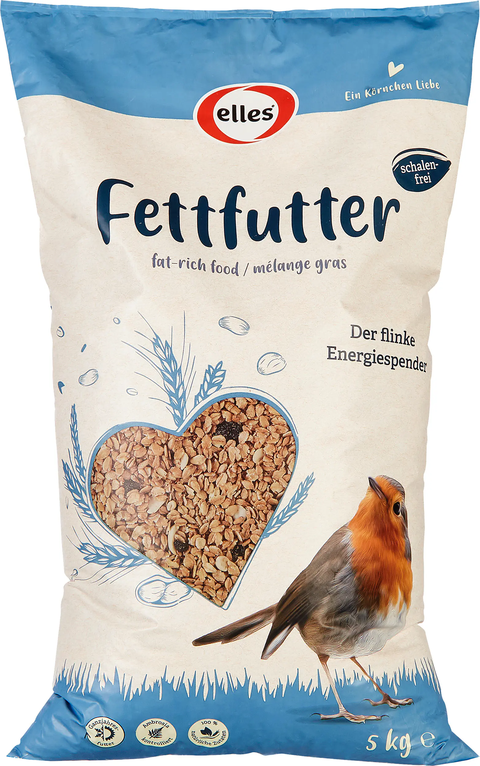 Elles Wildvogelfutter Fettfutter 5 kg