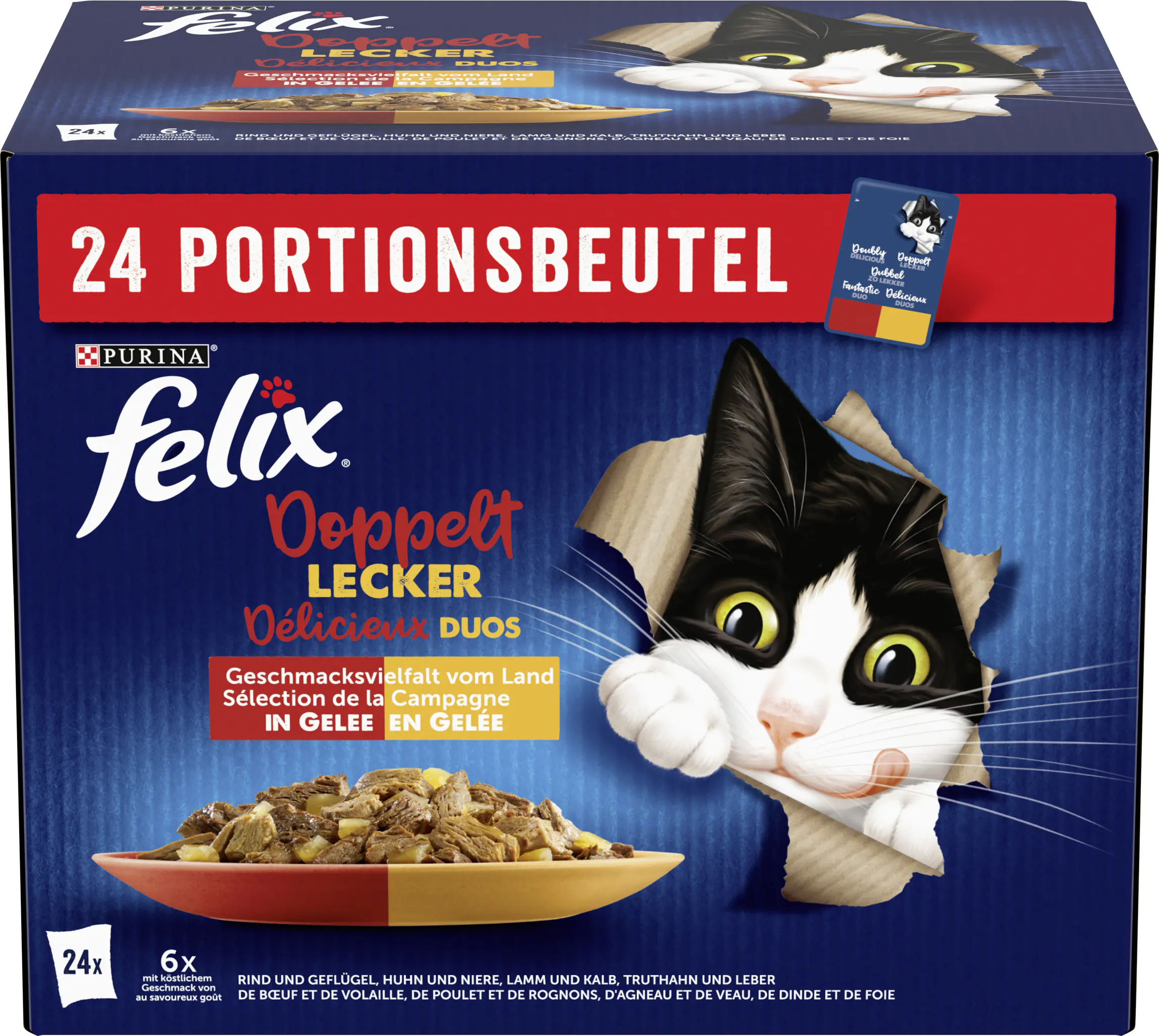 Felix So gut wie es aussieht Doppelt Lecker Fleisch 24x 85g