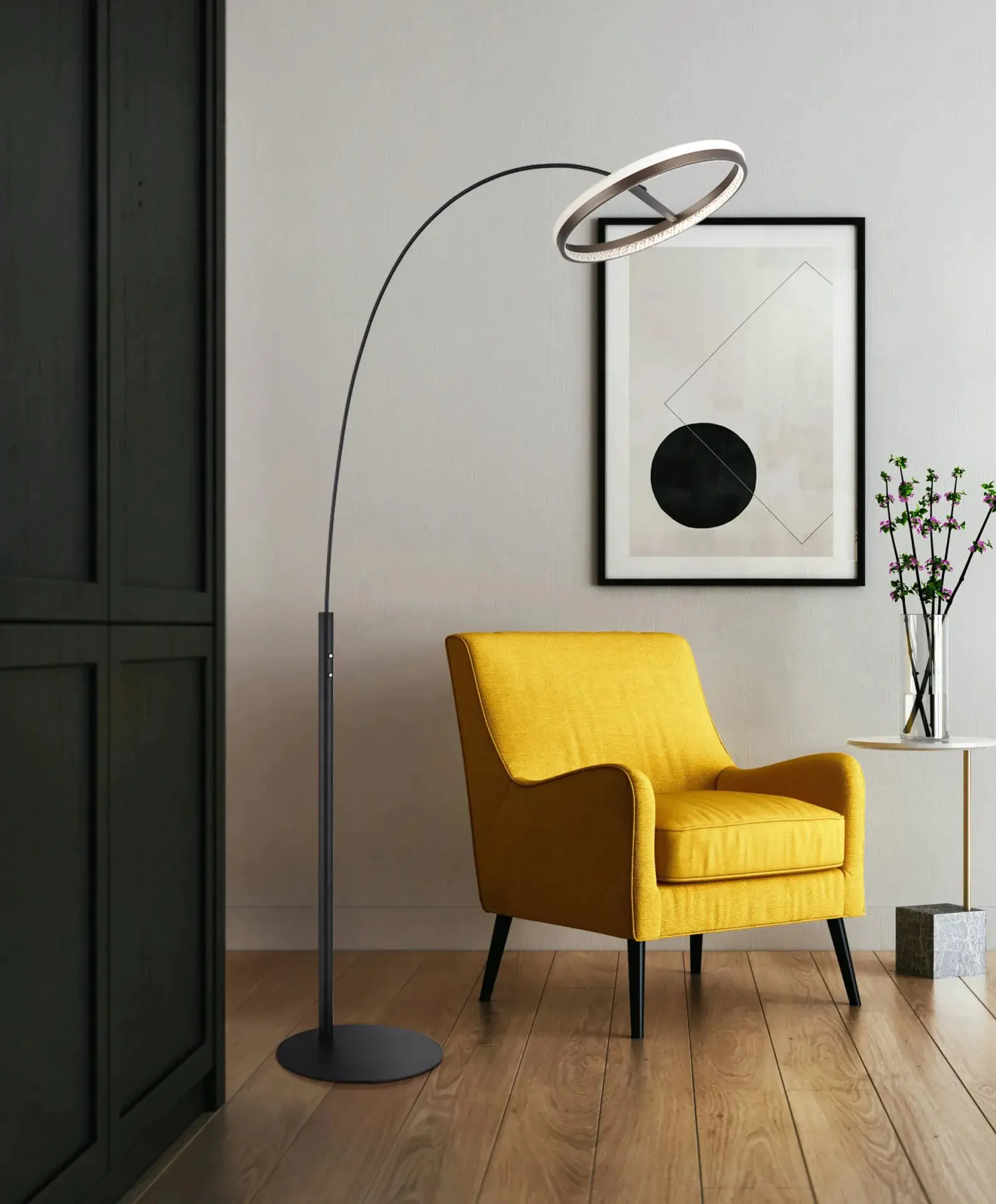 Globo LED-Stehleuchte DELLA 1 Ring Globo LED-Stehleuchte DELLA 1 Ring