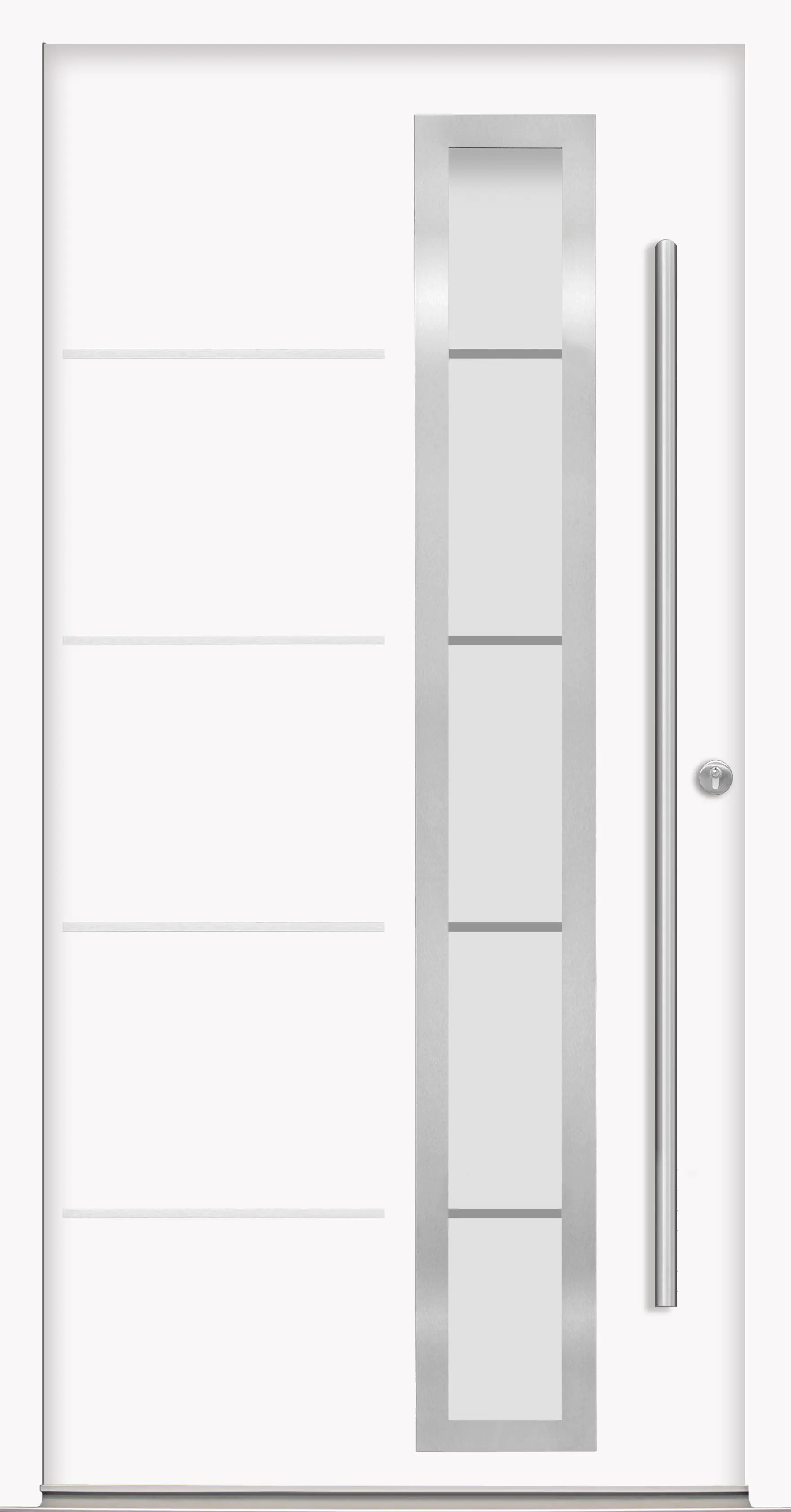 Splendoor Haustür Passivedoor Premium B06 Weiß DIN Rechts 110 x 210 cm