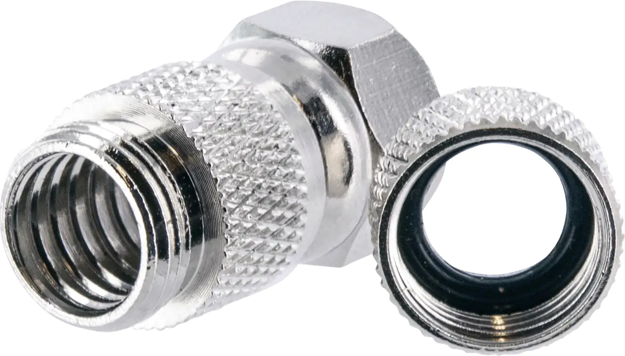 Schwaiger F Stecker FSW7002 531 Wetterschutz 2x F Aufdrehstecker mit Dichtung für Kabel mit 7mm Durc